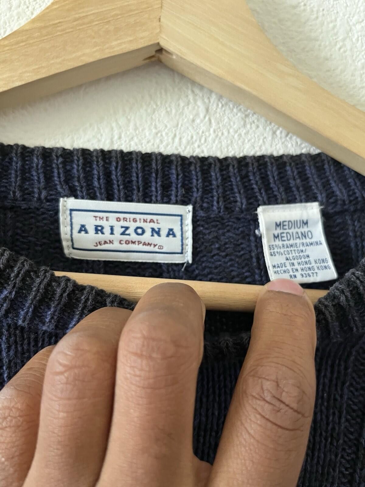 Other Vintage Arizona Jean Co Blue Ribbed Crewneck Sweater M Size US M / EU 48-50 / 2 - 2 Thumbnail