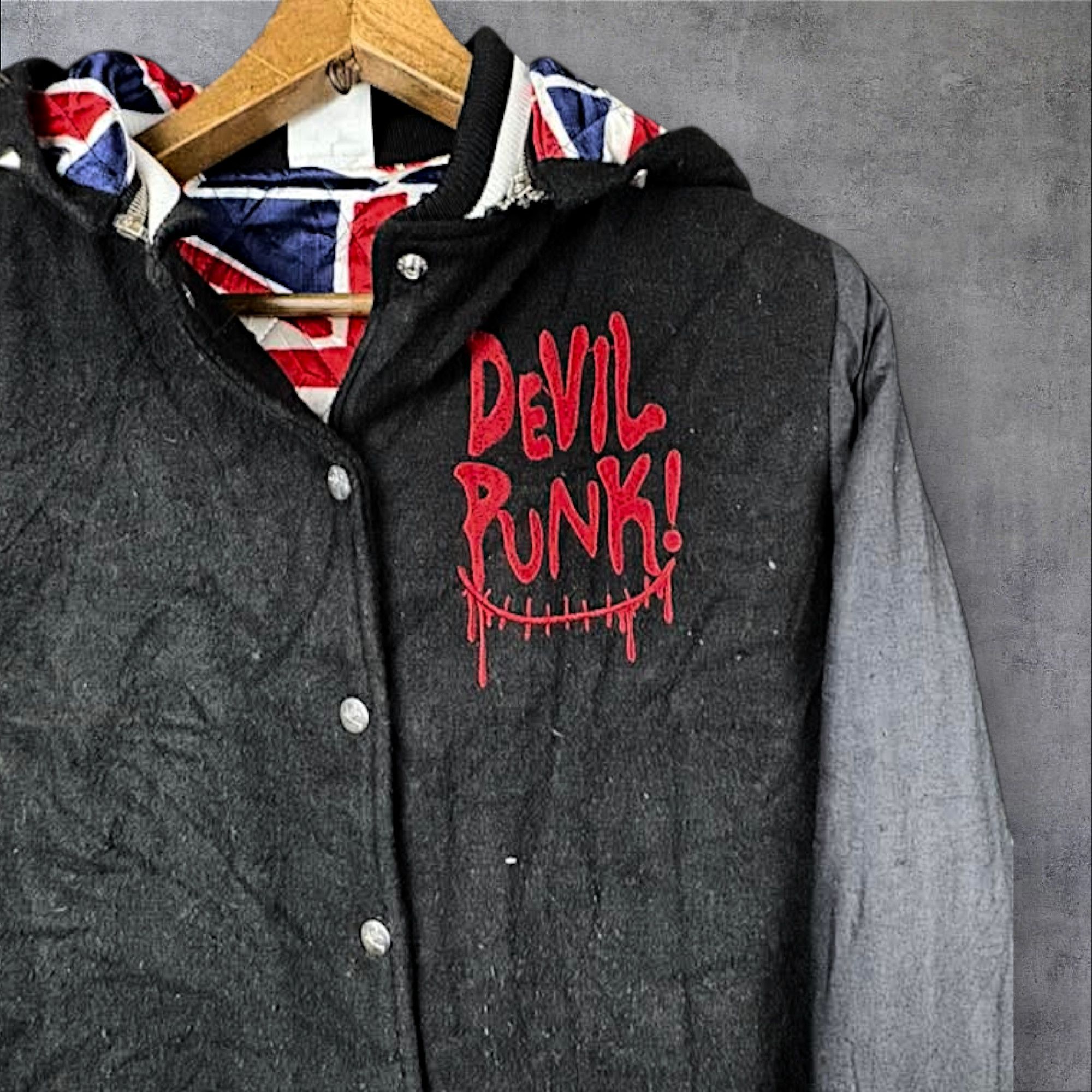 Super Lovers Vintage Superlovers Bombers Hoodie Devil Punk Union Jack Size US S / EU 44-46 / 1 - 2 Thumbnail