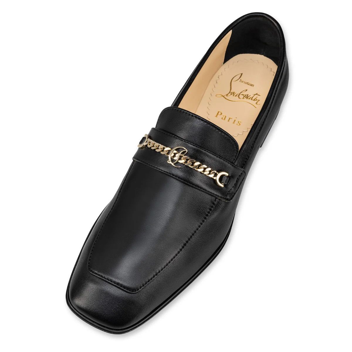 Christian Louboutin o1s1wg110125 Calf Leather Loafer in Black Size US 9 / EU 42 - 3 Thumbnail