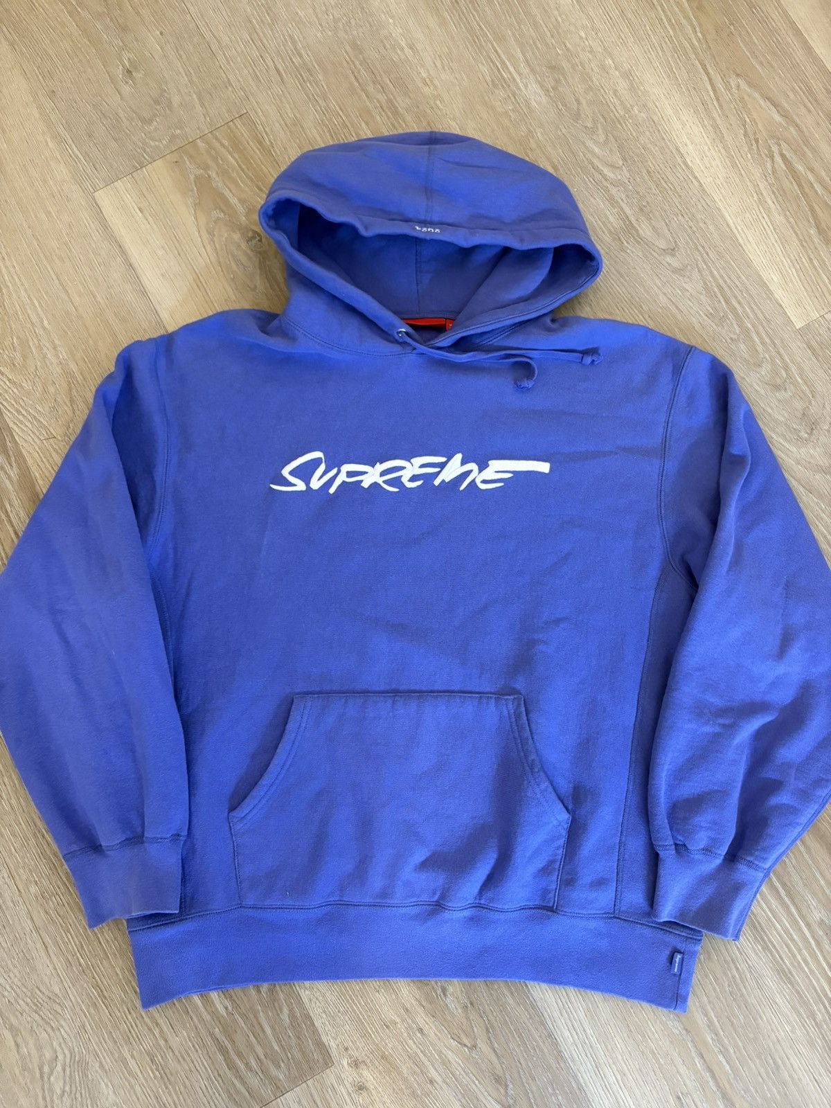 Supreme Futura Logo Hooded Sweatshirt Lavender Large