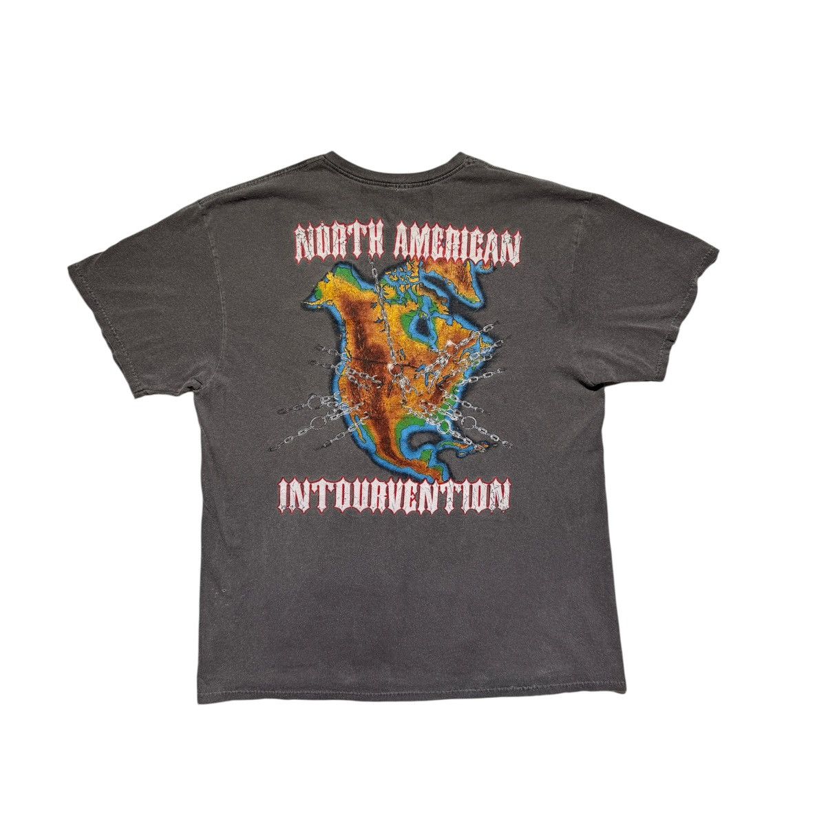 Vintage Slayer 1994 intourvention tee Size US M / EU 48-50 / 2 - 4 Thumbnail