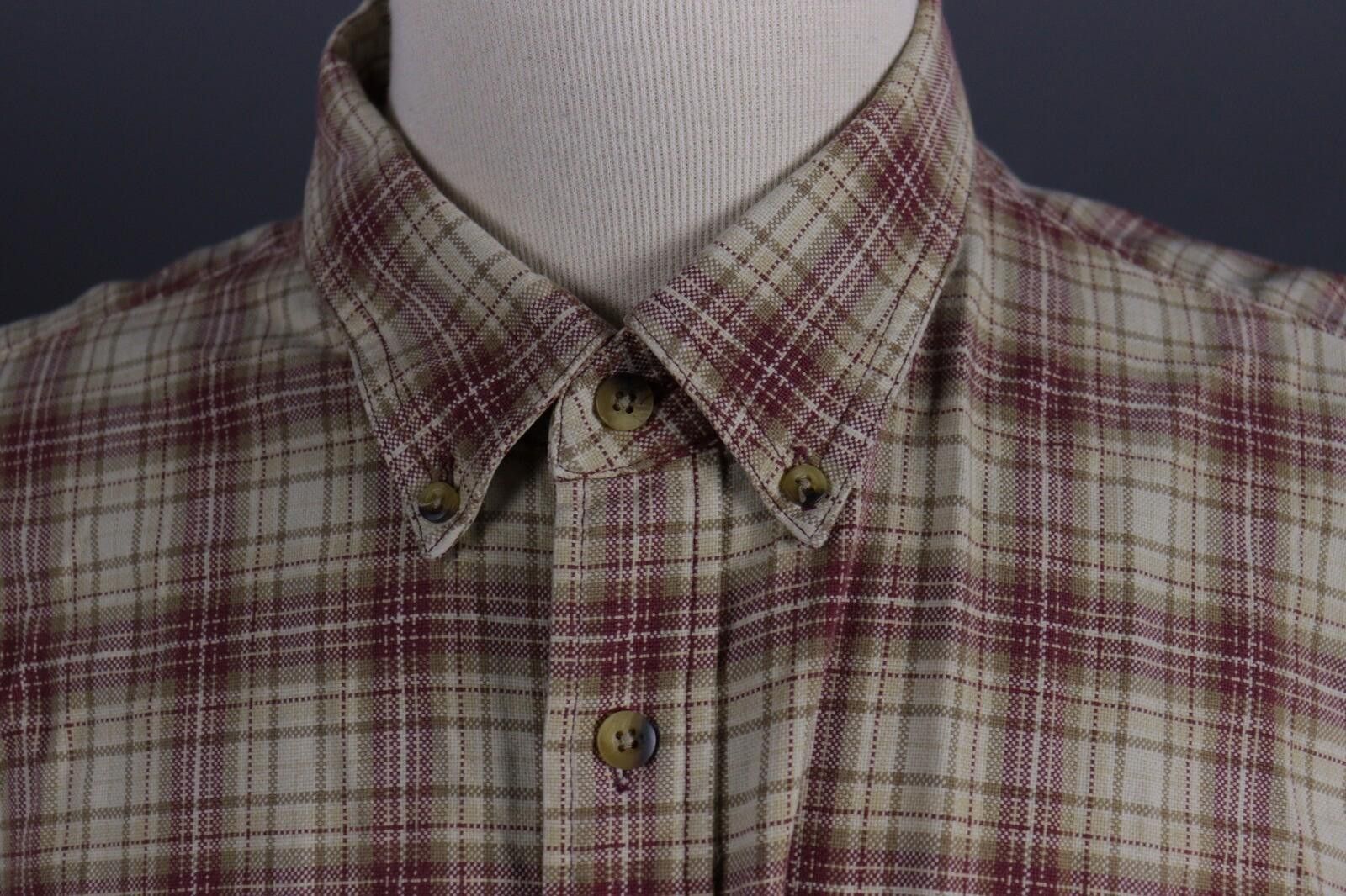L.L. Bean L.L.Bean Vintage Check Flannel Oxoford Shirt Size XXL - TALL Size US M / EU 48-50 / 2 - 5 Thumbnail