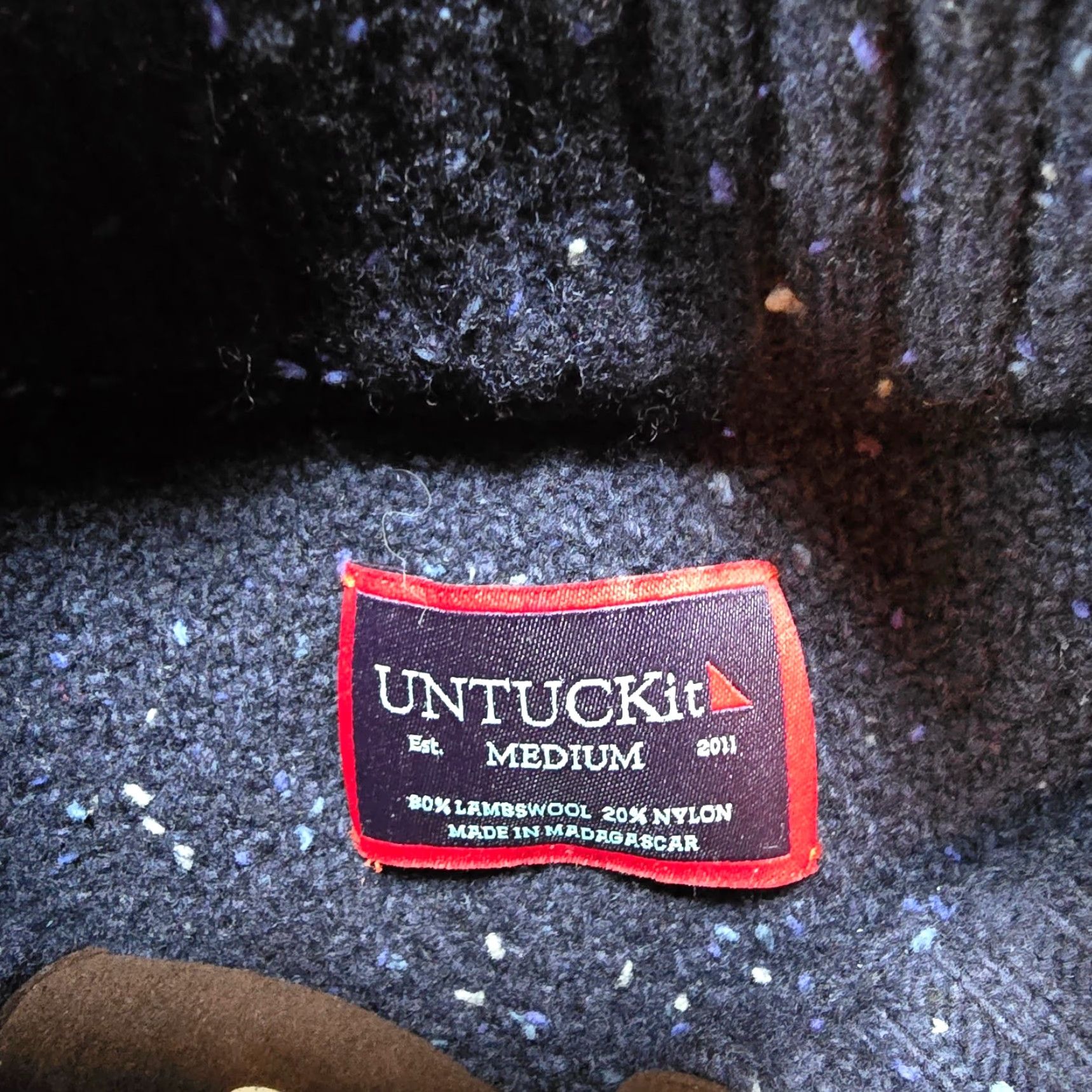 UNTUCKit UNTUCKit Sweater Men Size Medium Blue Speckle Lambs Wool High Neck Casual Career Shirt Size US M / EU 48-50 / 2 - 4 Thumbnail