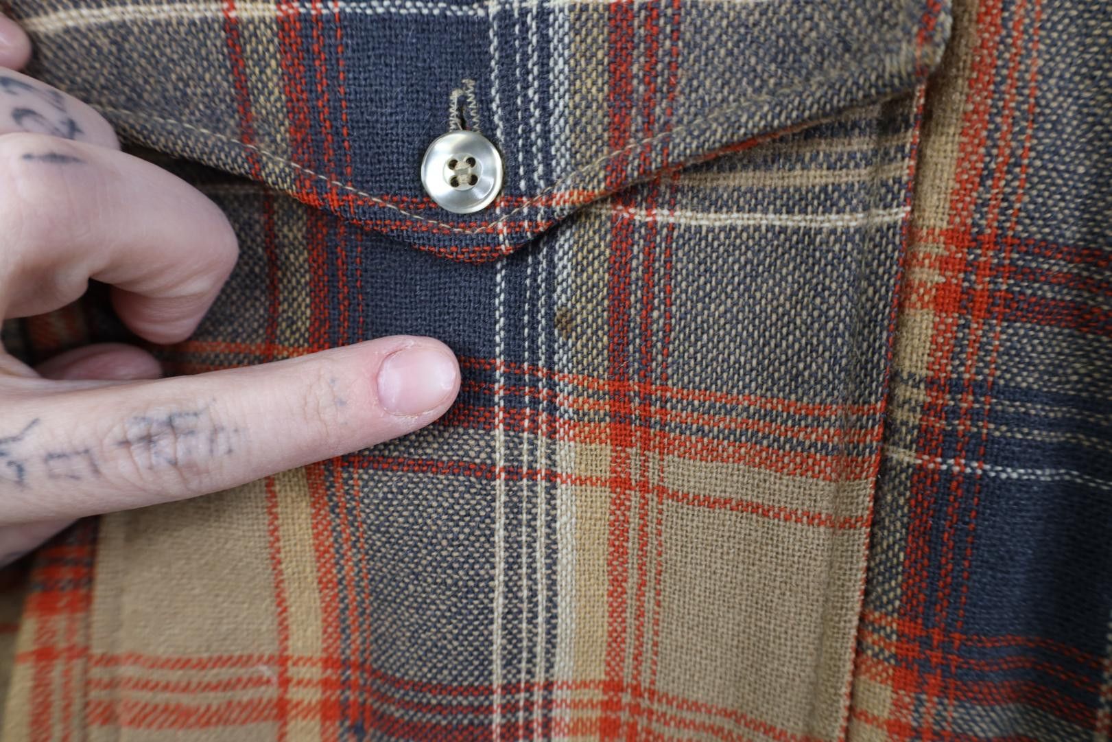 Pendleton Vintage 70s Pendleton Wool Board Button Shirt Plaid USA Size US S / EU 44-46 / 1 - 9 Thumbnail