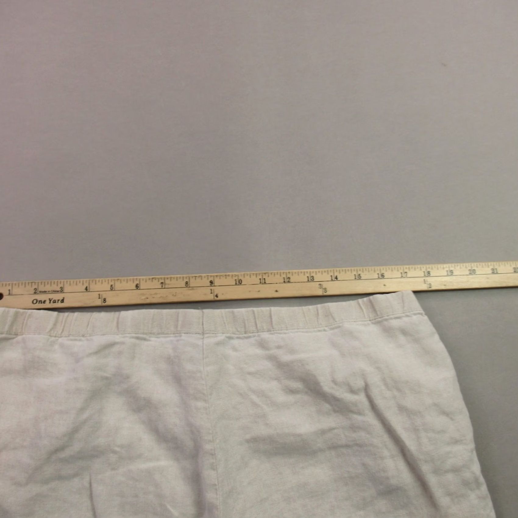 J. Jill J Jill Pants Womens Medium Wide-Leg Casual Lightweight Pockets Chino Beige Size 32" / US 10 / IT 46 - 6 Thumbnail