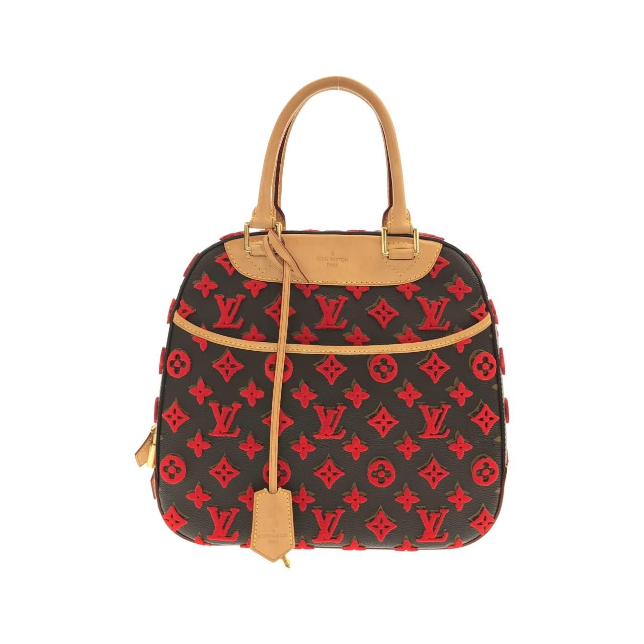 Louis Vuitton Louis Vuitton Louis Vuitton Monogram Veau Velours Bag Textile Handbag M40922 DUTY FREE for USA Size ONE SIZE - 1 Thumbnail