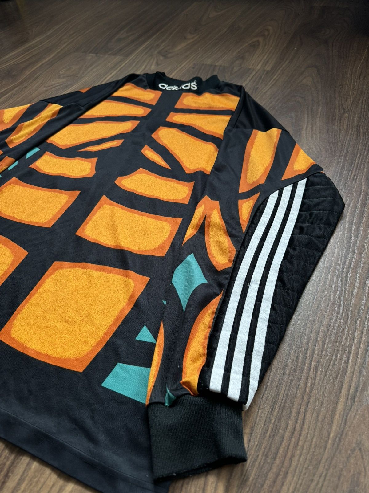 Adidas × Vintage Vintage Adidas Skeleton Longsleeve Jersey Soccer Football Size US L / EU 52-54 / 3 - 3 Thumbnail