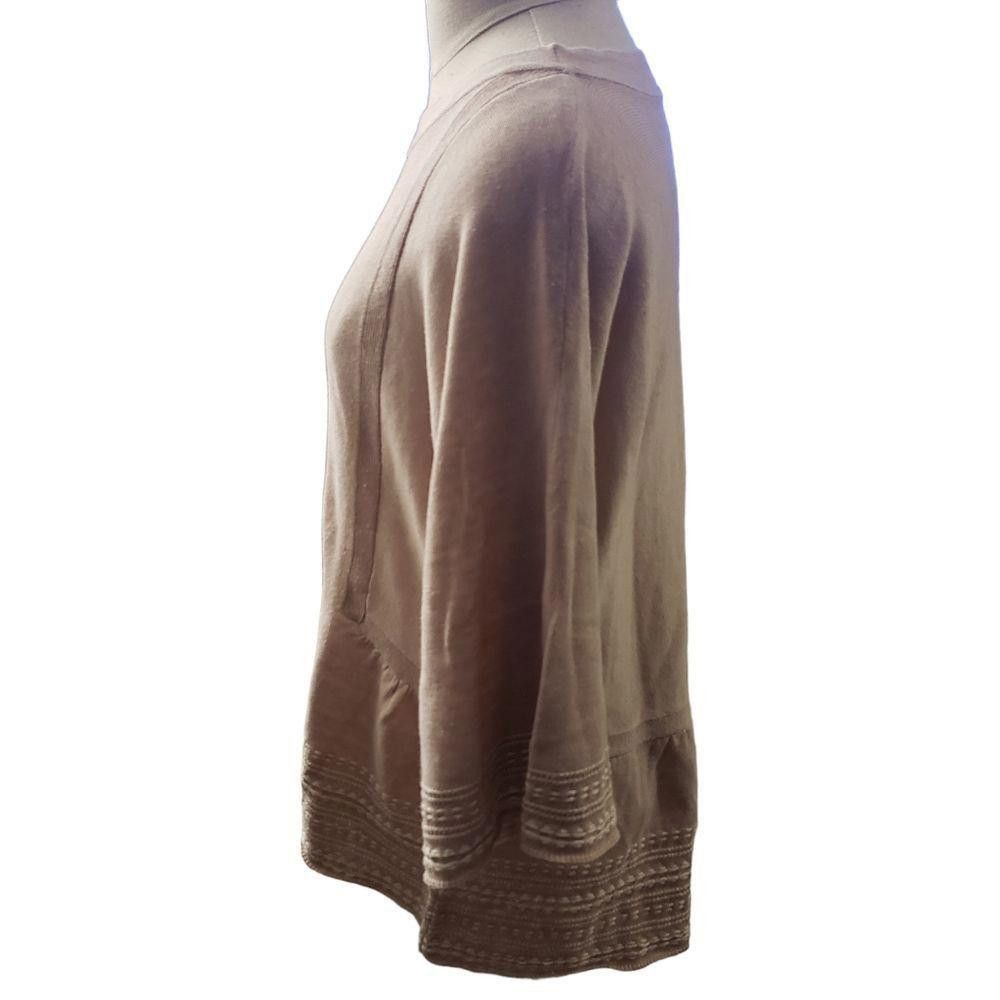 Designer CT1086a Wrap London Women's tan lightweight sweater. 12/14 Size XL / US 12-14 / IT 48-50 - 5 Thumbnail