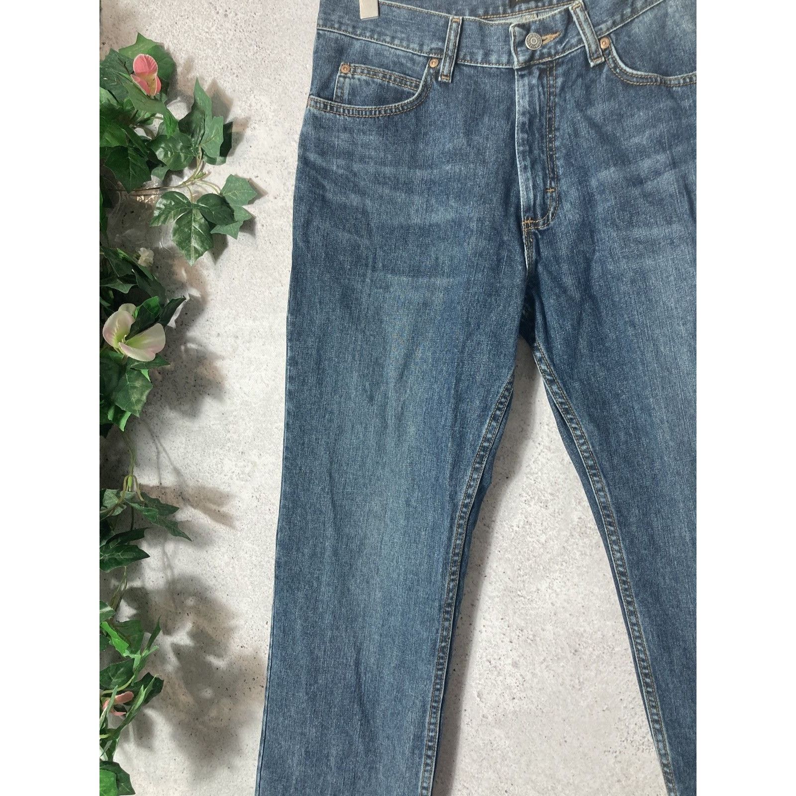 Lee × Vintage Vintage Lee Navy Denim 34x30 Size US 34 / EU 50 - 3 Thumbnail
