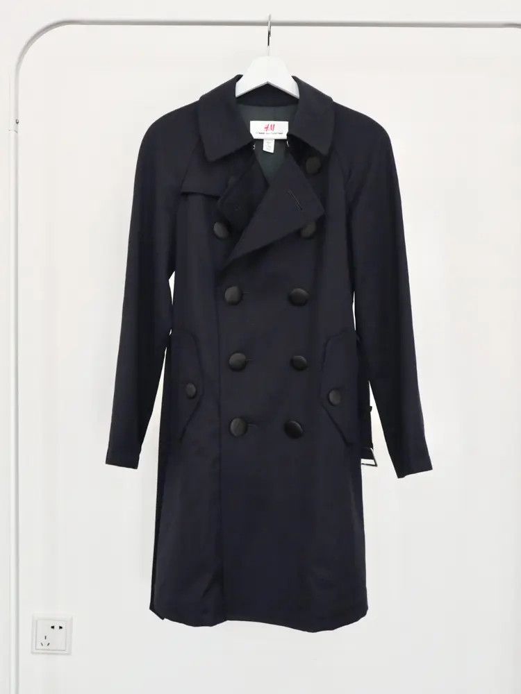 コート COMME DES GARCONS Women Trench Coats GKC0030511 Gray Comme des Garcons × H&M × Vintage Comme des Garcons CDG x