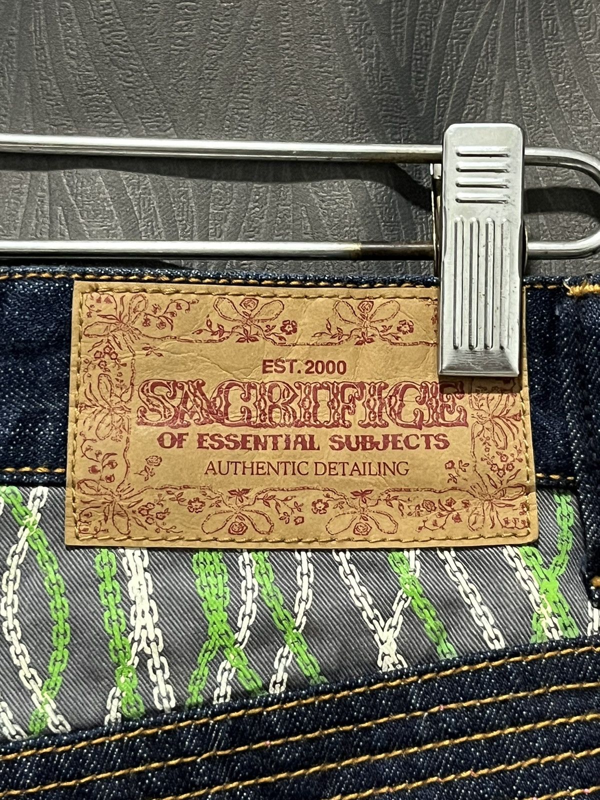 Japanese Brand × Kansai Yamamoto SACRIFICE Patchwork and Collage Fashion Jeans Size US 32 / EU 48 - 14 Thumbnail