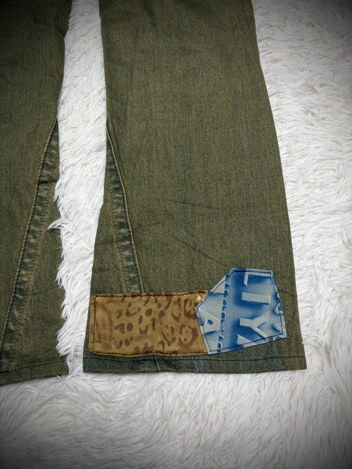 If Six Was Nine Rare Hippies MudMax flared jeans Size US 29 - 9 Thumbnail