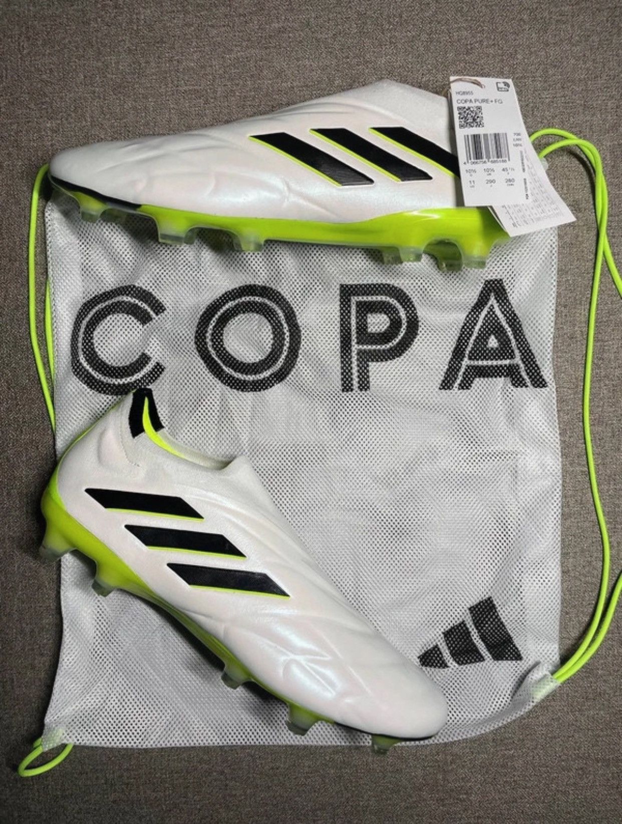 image of Soccer Shoes Adidas Copa Pure +Fg in White, Men's (Size 11.5)