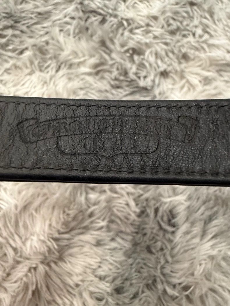 Chrome Hearts Chrome hearts Thirty character flower silver buckle leathe Size ONE SIZE - 3 Thumbnail