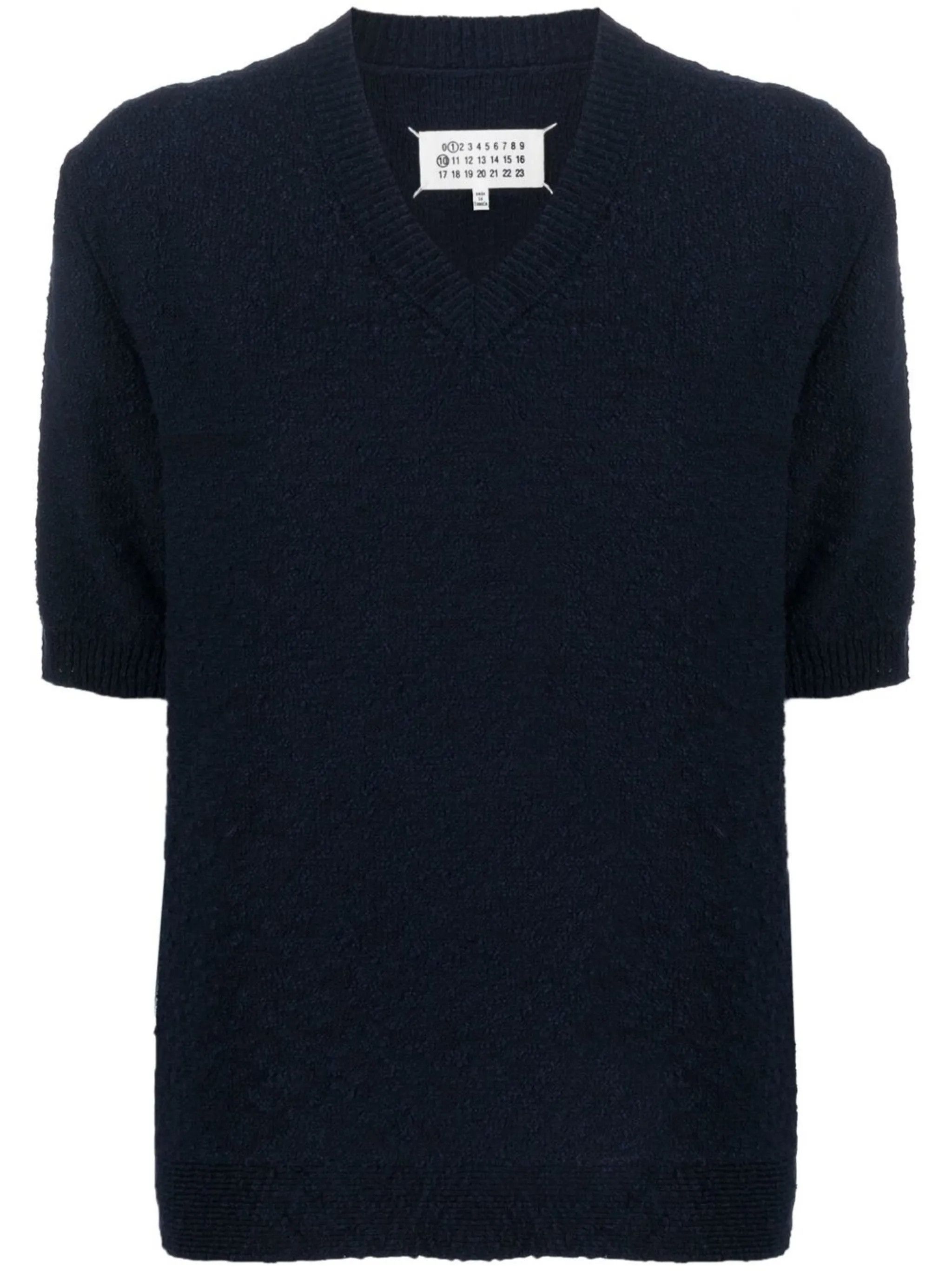 Maison Margiela o1y0625 Crewneck Sweater in Midnight Blue Size L / US 10 / IT 46 - 1 Thumbnail