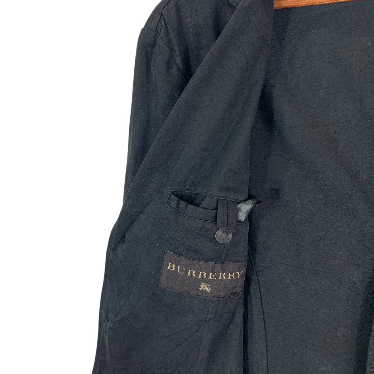 Burberry × Burberry Prorsum Vintage Burberry Of London Black Coat Jacket Made Italy Size US S / EU 44-46 / 1 - 5 Thumbnail