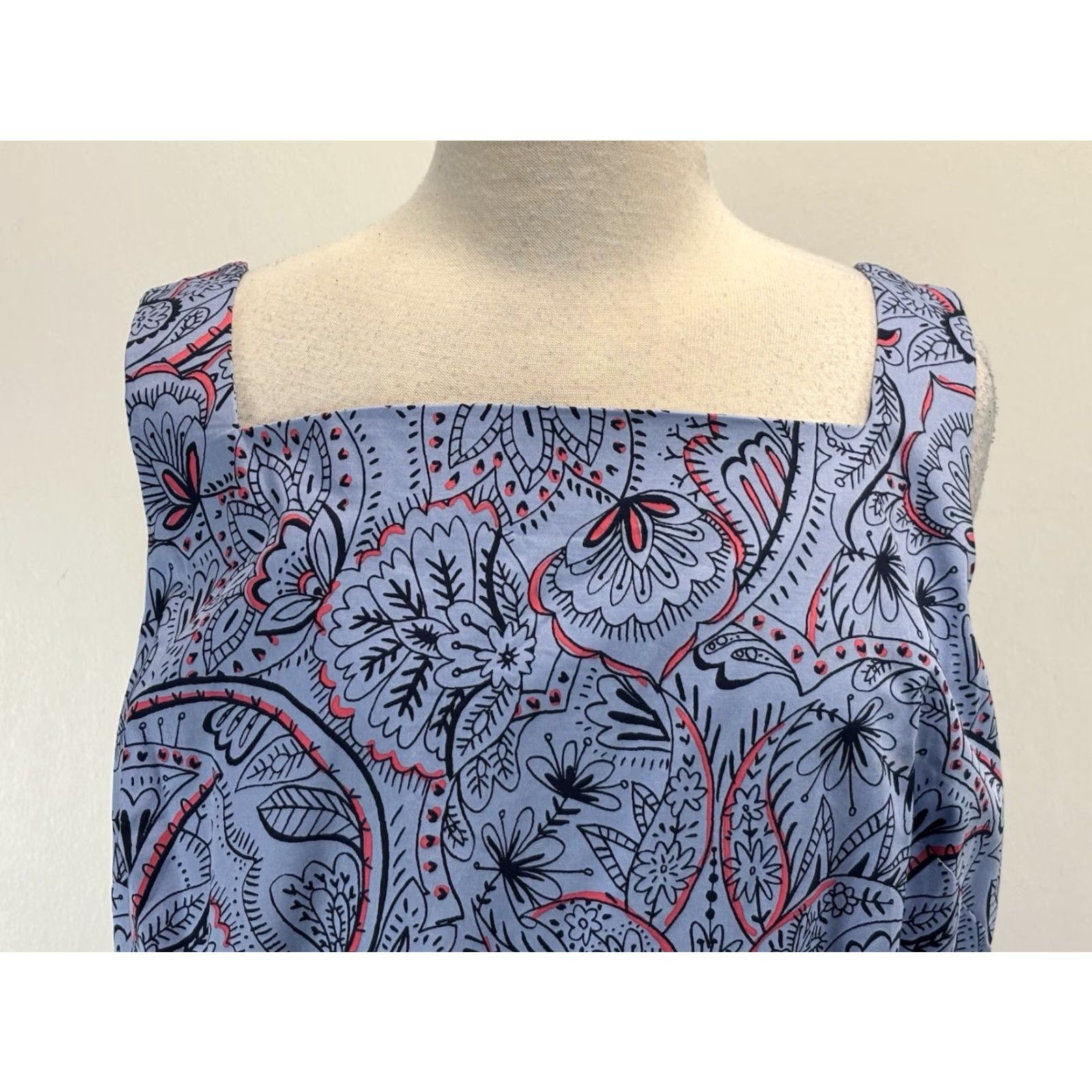 Boden Boden Aubrey Midi Dress Women’s 16 18 Blue Paisley Pleated Fit & Flare Tea Dress Size 38" / US 16 / IT 52 - 5 Thumbnail