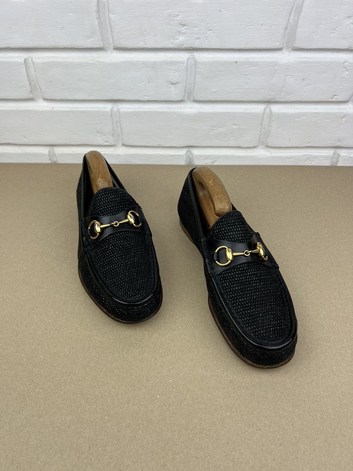 Gucci GUCCI Loafers Leather Shoes 1953 HORSEBIT Buckle Black Men’s Size US 8 / EU 41 - 2 Thumbnail