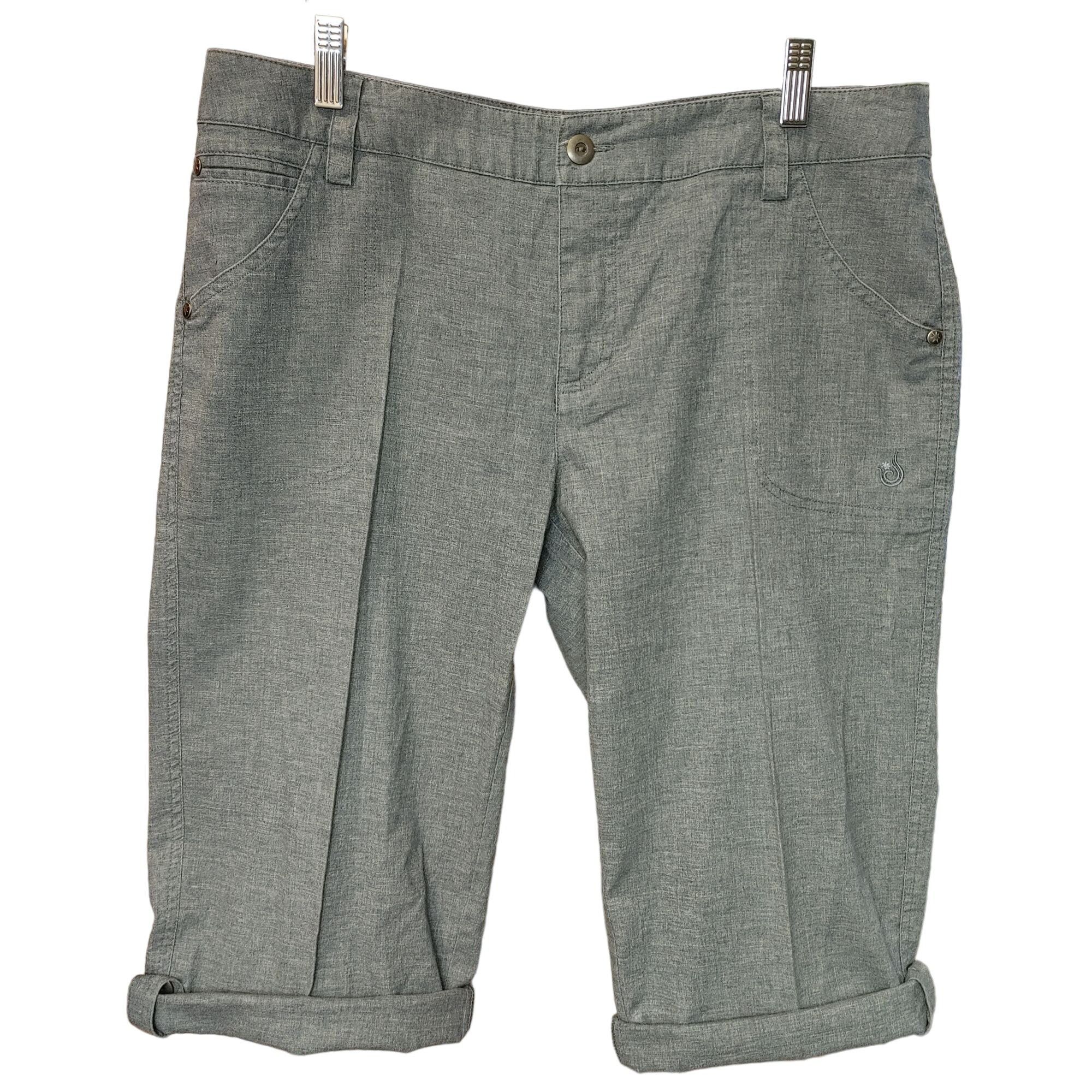 Other Isis Women's Gray Jean Mid Length Shorts Size 12 Size 34" / US 12 / IT 48 - 1 Thumbnail