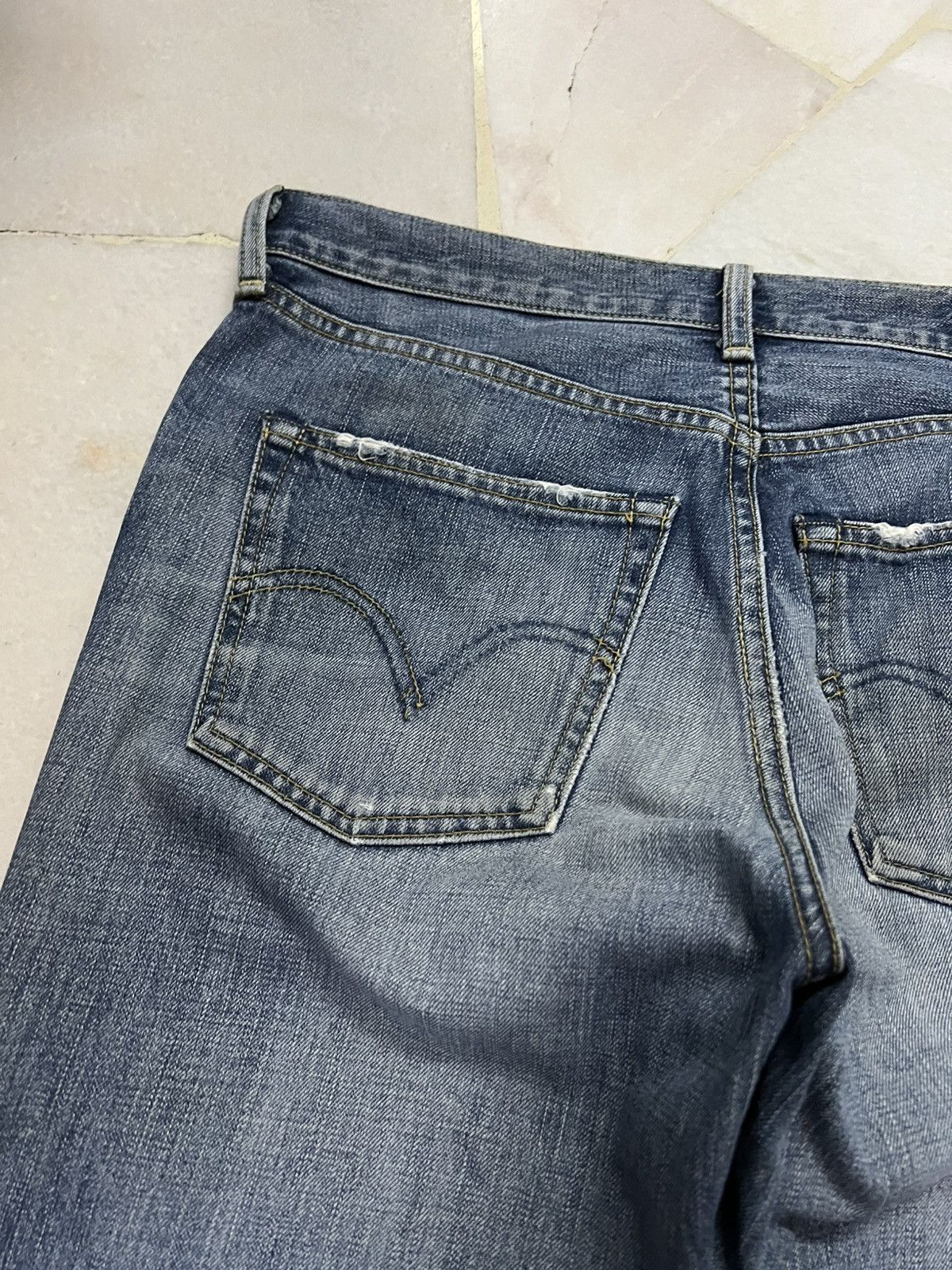 Levi's 💥Baggy💥Vintage LPC Levis 502 Faded Distressed Jean Size US 33 - 16 Thumbnail