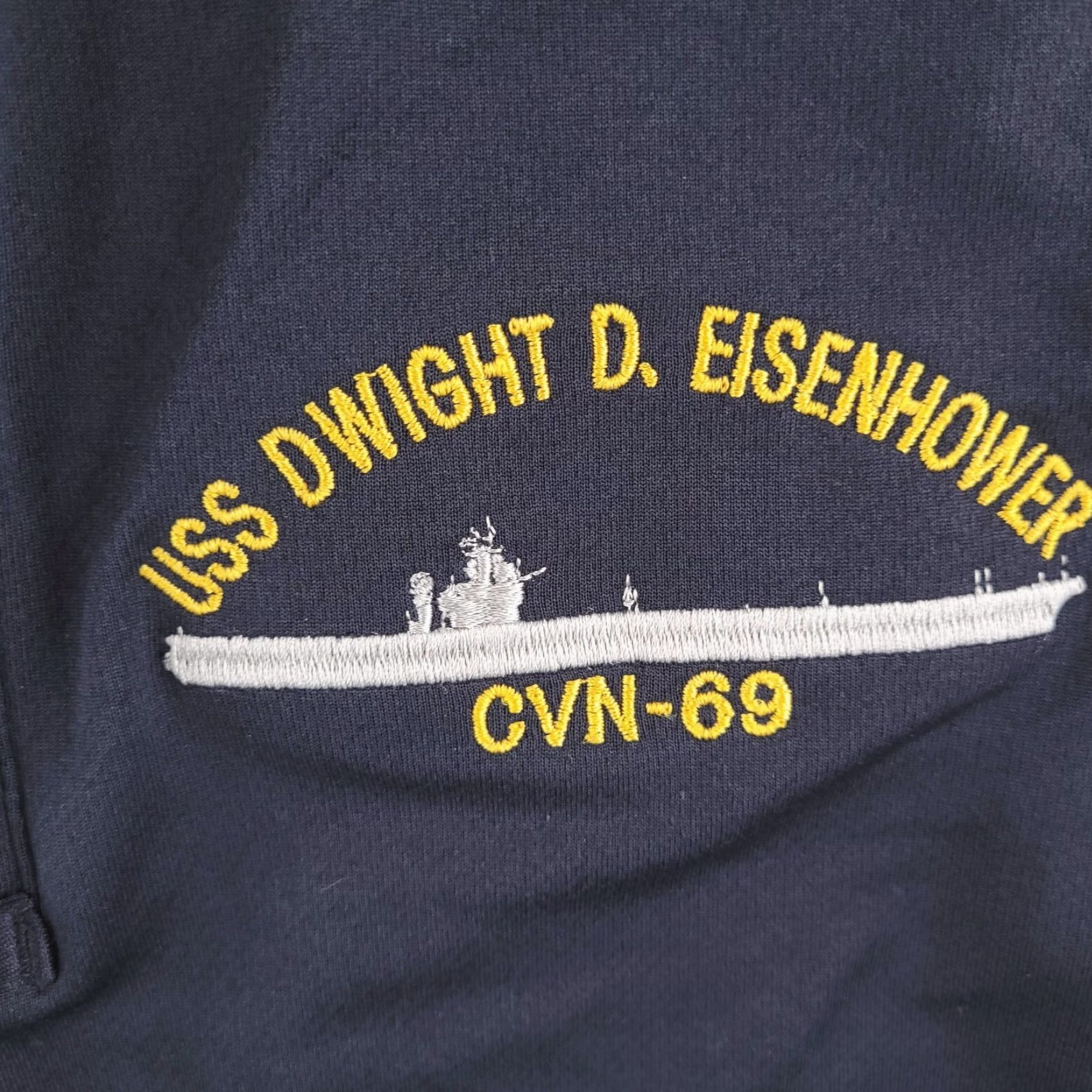 Propper Propper Shirt Mens Medium Black Polo USS Dwight Eisenhower Tactical Performance Size US M / EU 48-50 / 2 - 3 Thumbnail