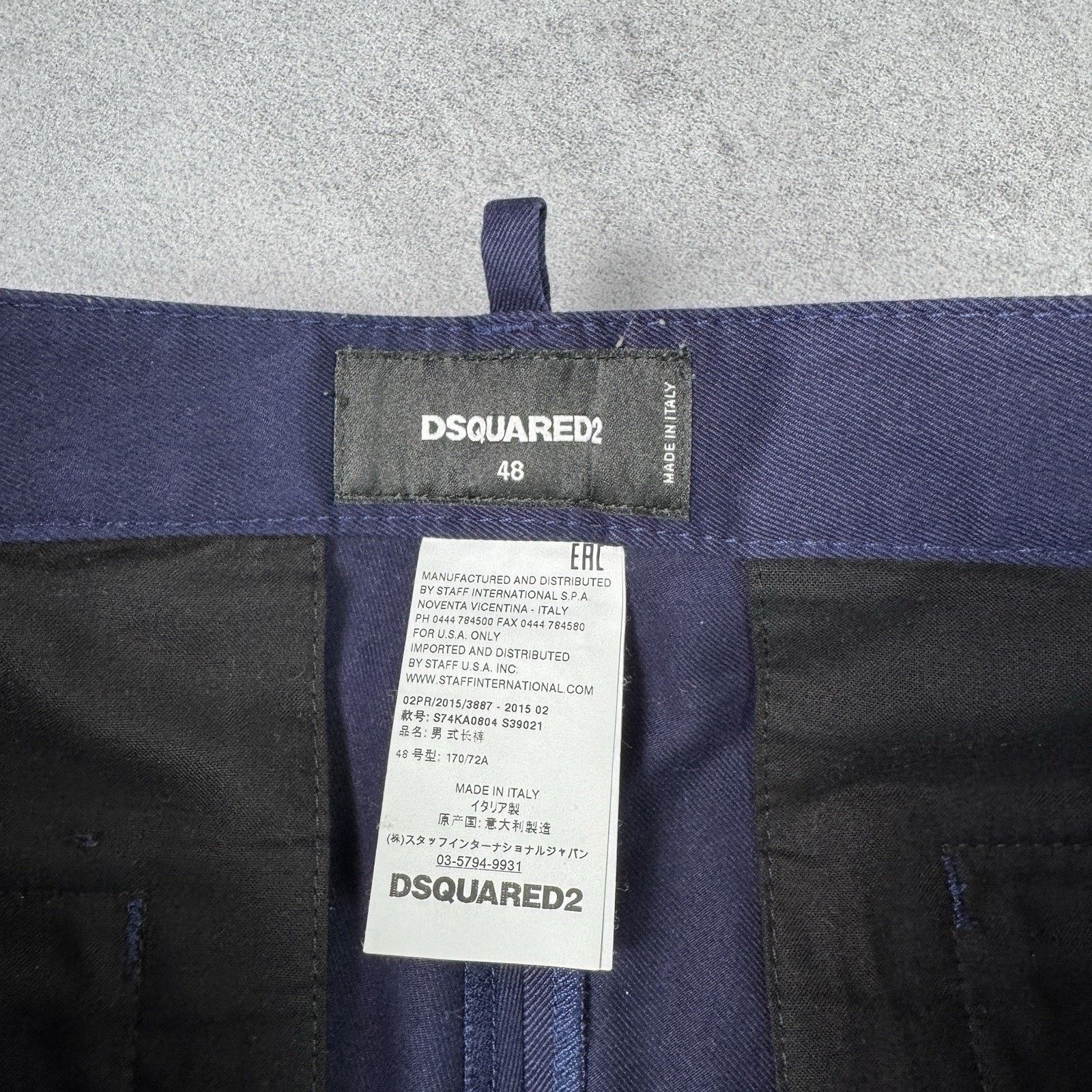 Dsquared2 Dsquared2 Blue Men Chino Pants Size 48 Jeans Size US 32 / EU 48 - 20 Thumbnail
