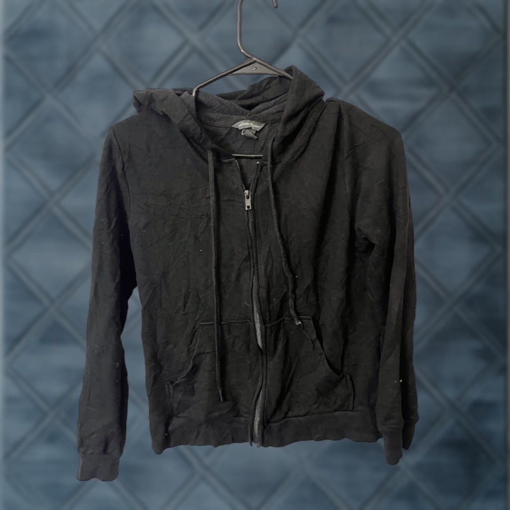 Express EXpress Hoodie Women XS Black Full Zip Sweatshirt Casual Size XS / US 0-2 / IT 36-38 - 1 Thumbnail