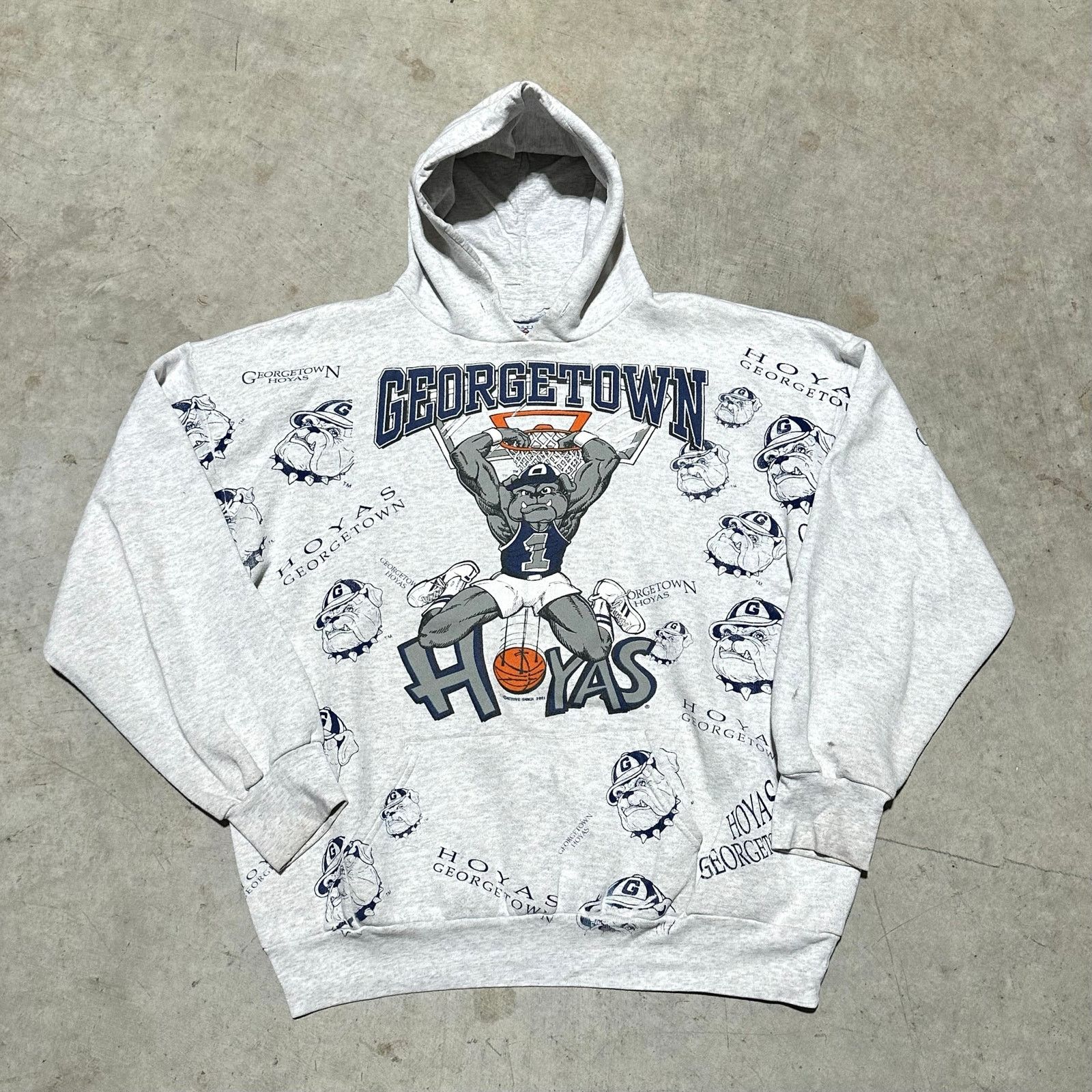 Starter Vintage GeorgeTown Hoyas AOP Sweater Size Large in Men Size US L / EU 52-54 / 3 - 1 Thumbnail