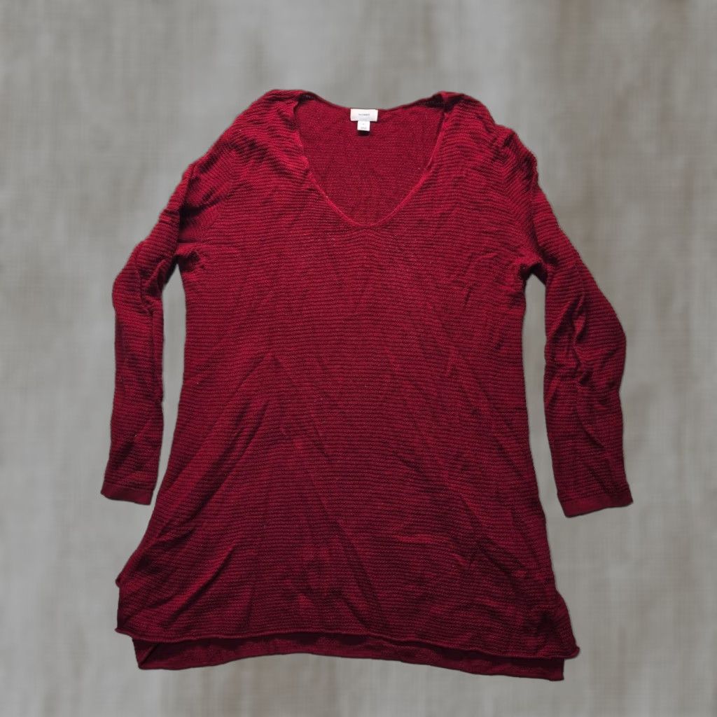 Old Navy Old Navy Women's Red Crew Neck Long Sleeve Sweater XL Adult Extra Large Cotton Size XL / US 12-14 / IT 48-50 - 1 Thumbnail