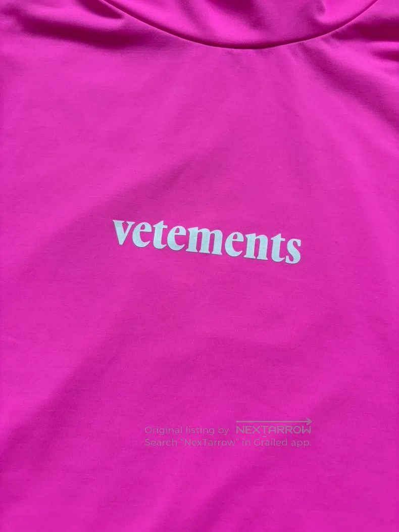 Vetements Vetements Pink Logo Dress Size S / US 4 / IT 40 - 4 Thumbnail