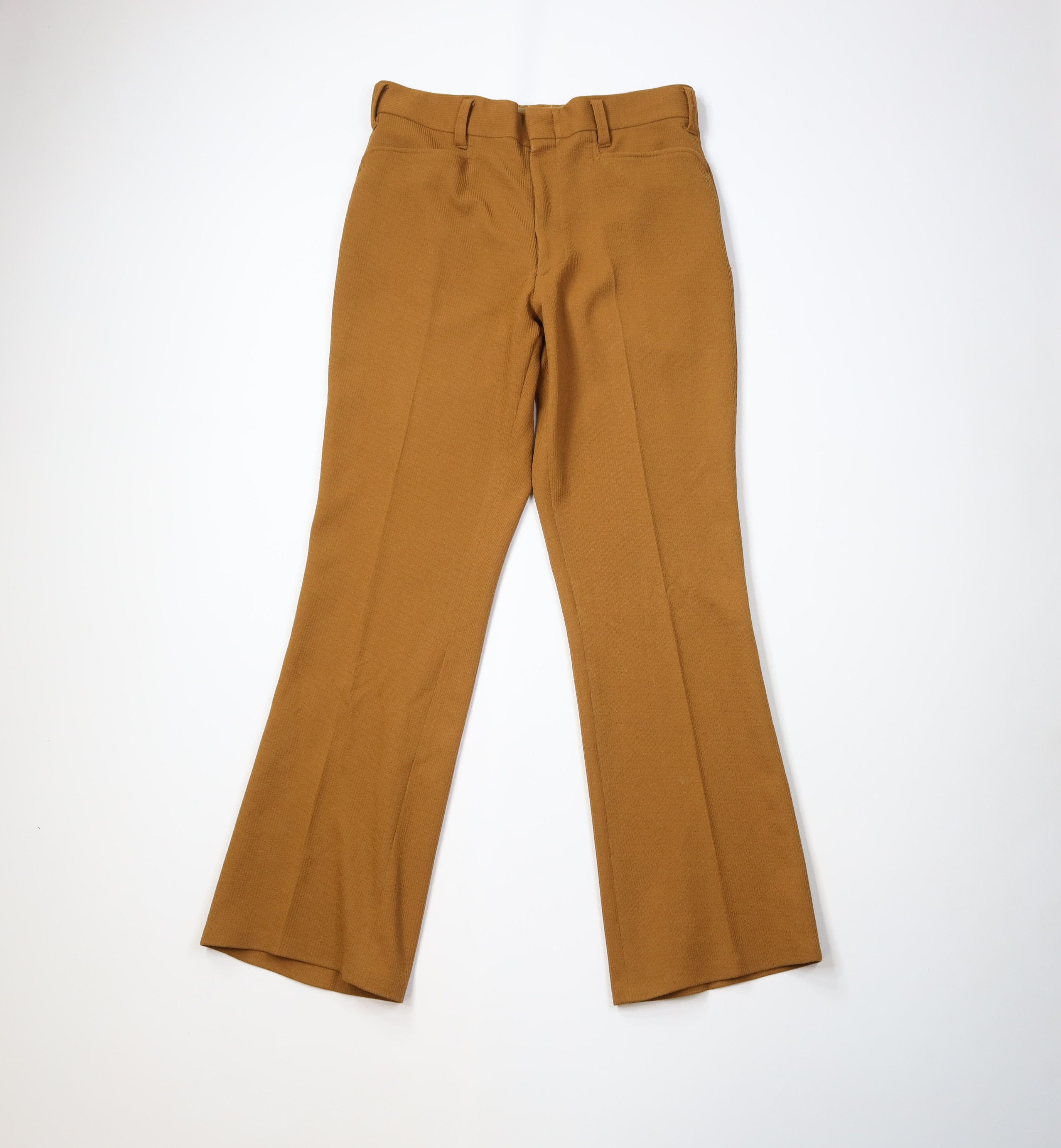 Vintage Vintage 70s Streetwear Ribbed Double Knit Bell Bottoms Pants Size US 34 / EU 50 - 1 Thumbnail