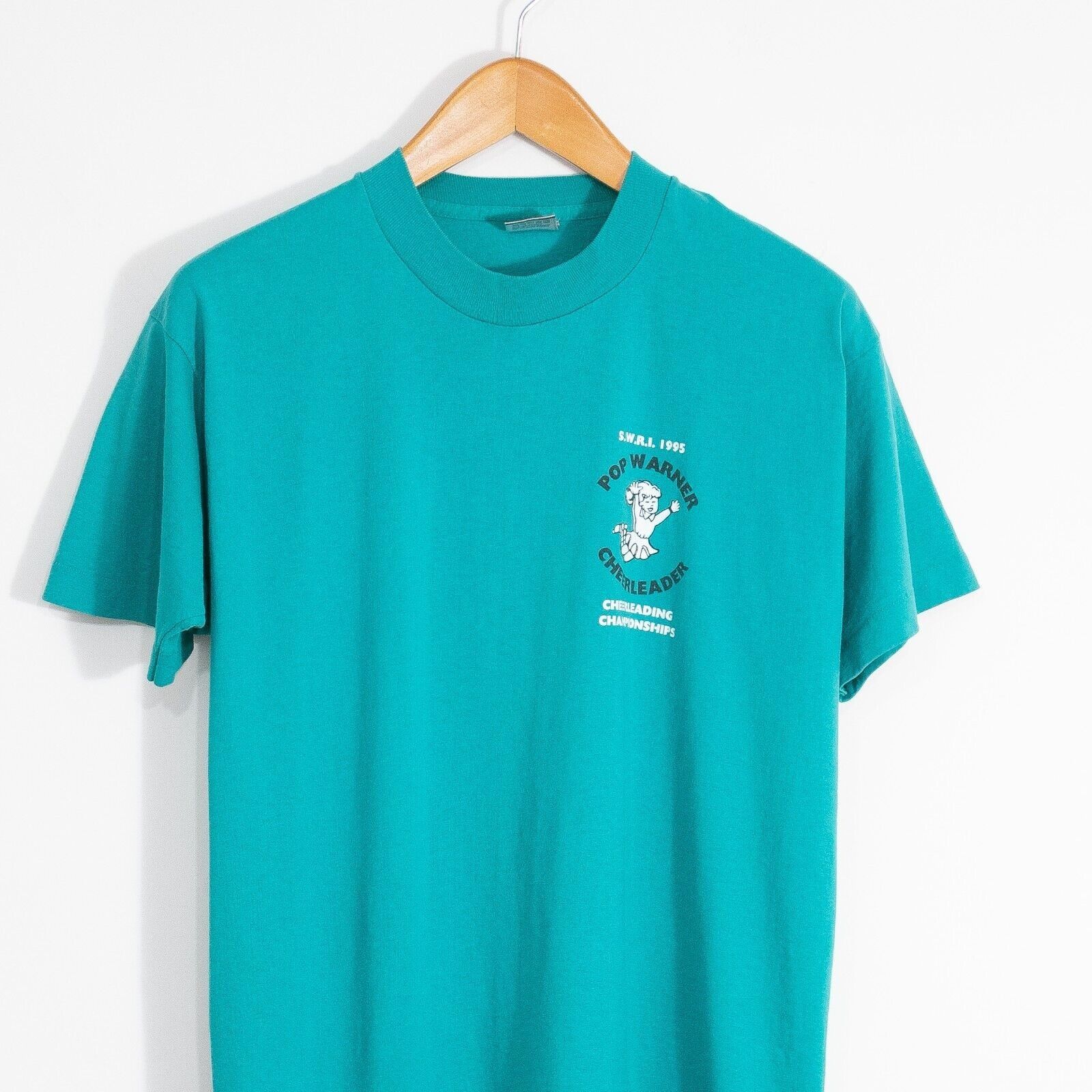 Vintage Vintage 90s Pop Warner Cheerleader T Shirt L - Single Stitch Size US L / EU 52-54 / 3 - 2 Thumbnail