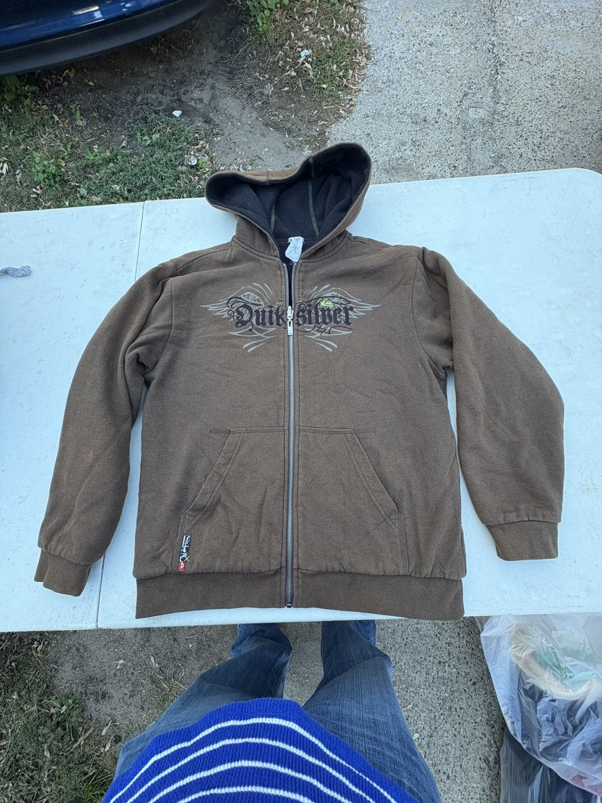 Quicksilver Vintage Y2k QuickSilver Hoodie Brown Size US M / EU 48-50 / 2 - 3 Thumbnail