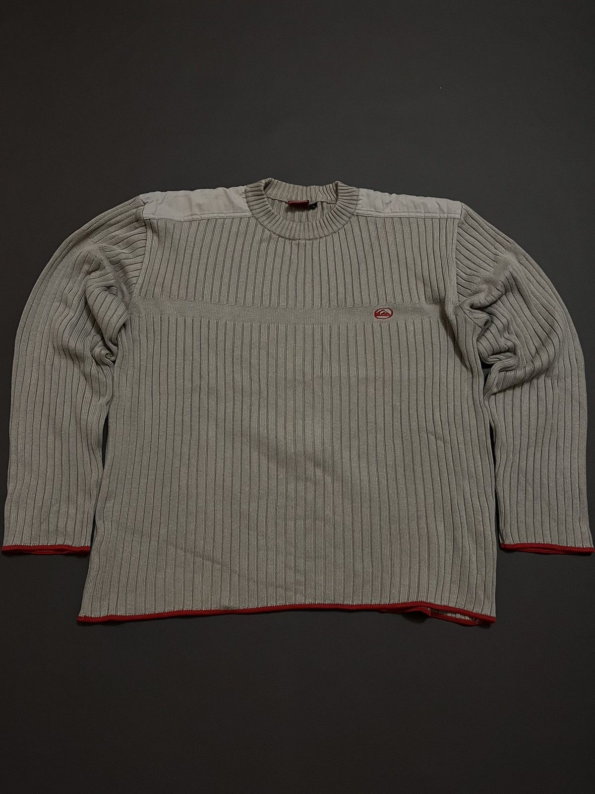 Japanese Brand × Quiksilver × Vintage Khaki Green Quiksilver Sweater y2k avangard rare Size US XL / EU 56 / 4 - 1 Thumbnail