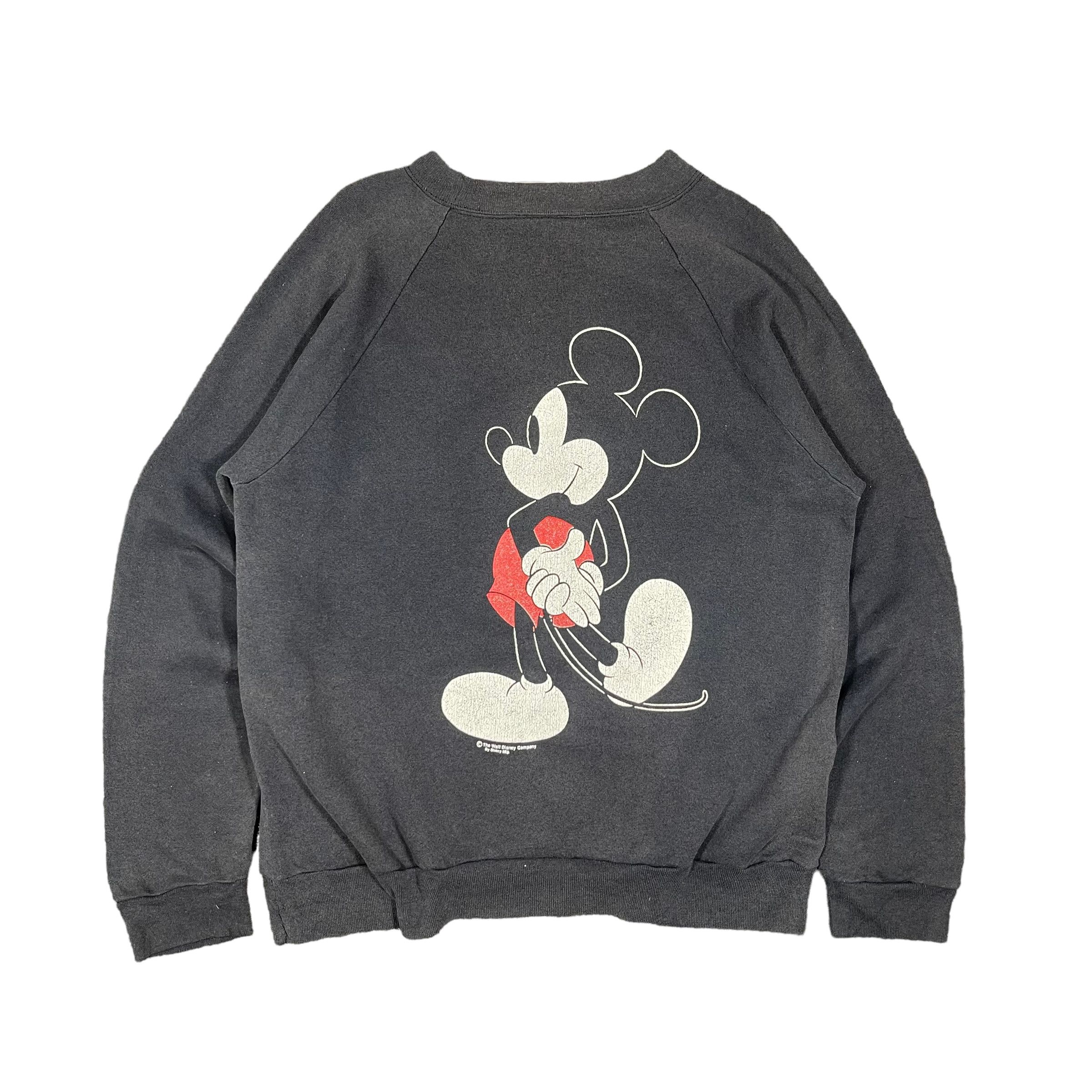 Mickey Mouse × Vintage Vintage 1980 Oneita Mickey Mouse Sun Faded Crewneck Size US L / EU 52-54 / 3 - 5 Thumbnail