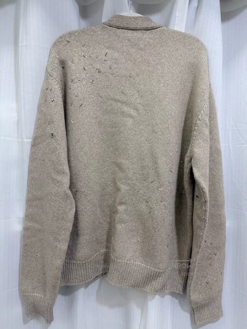 Hermes Hermes Full cashmere knitted cardigan with leather patches Size XL / US 12-14 / IT 48-50 - 6 Thumbnail