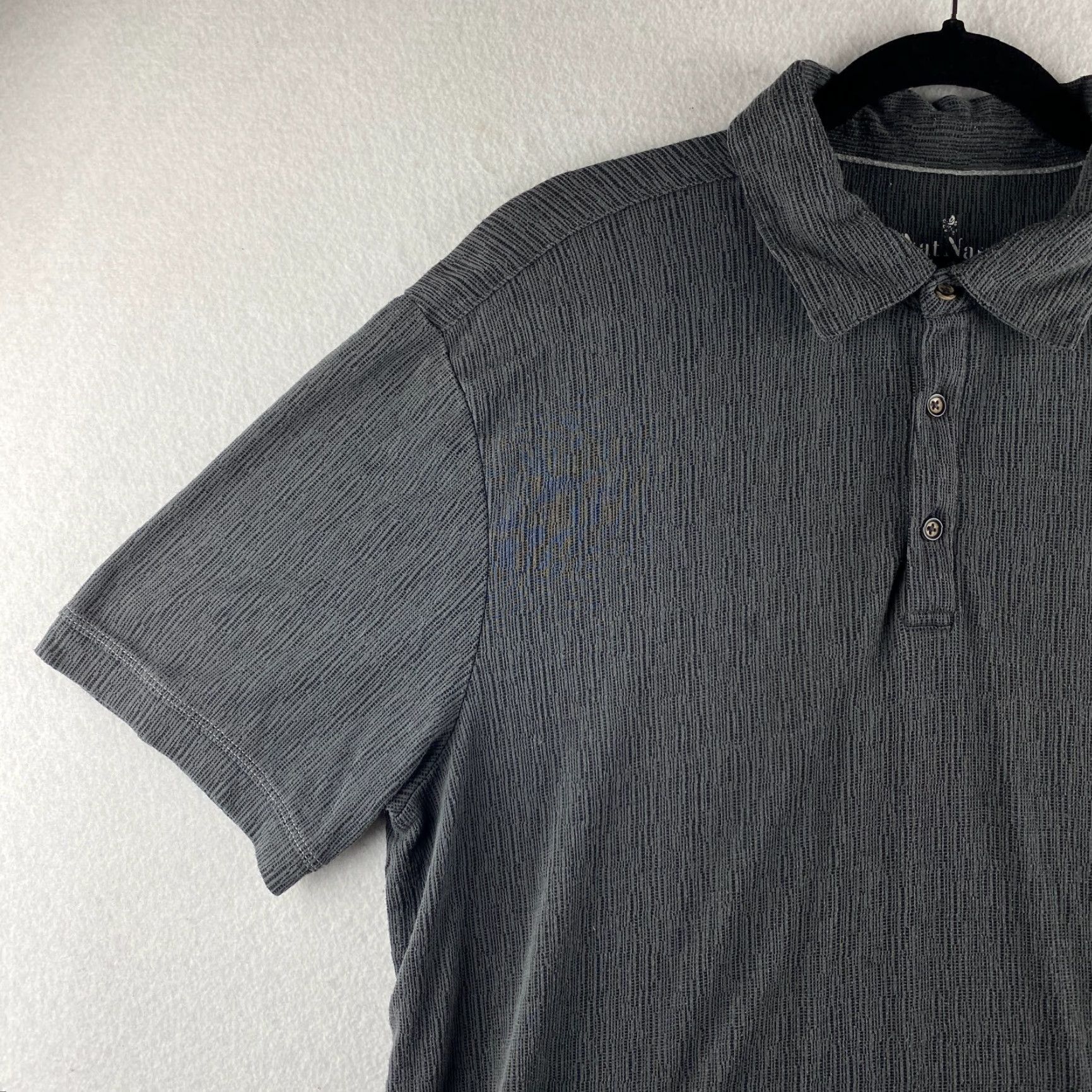Nat Nast Nat Nast Polo Shirt Mens XL Gray Modal Collared Short Sleeve Casual Comfort Shirt Size US XL / EU 56 / 4 - 4 Thumbnail