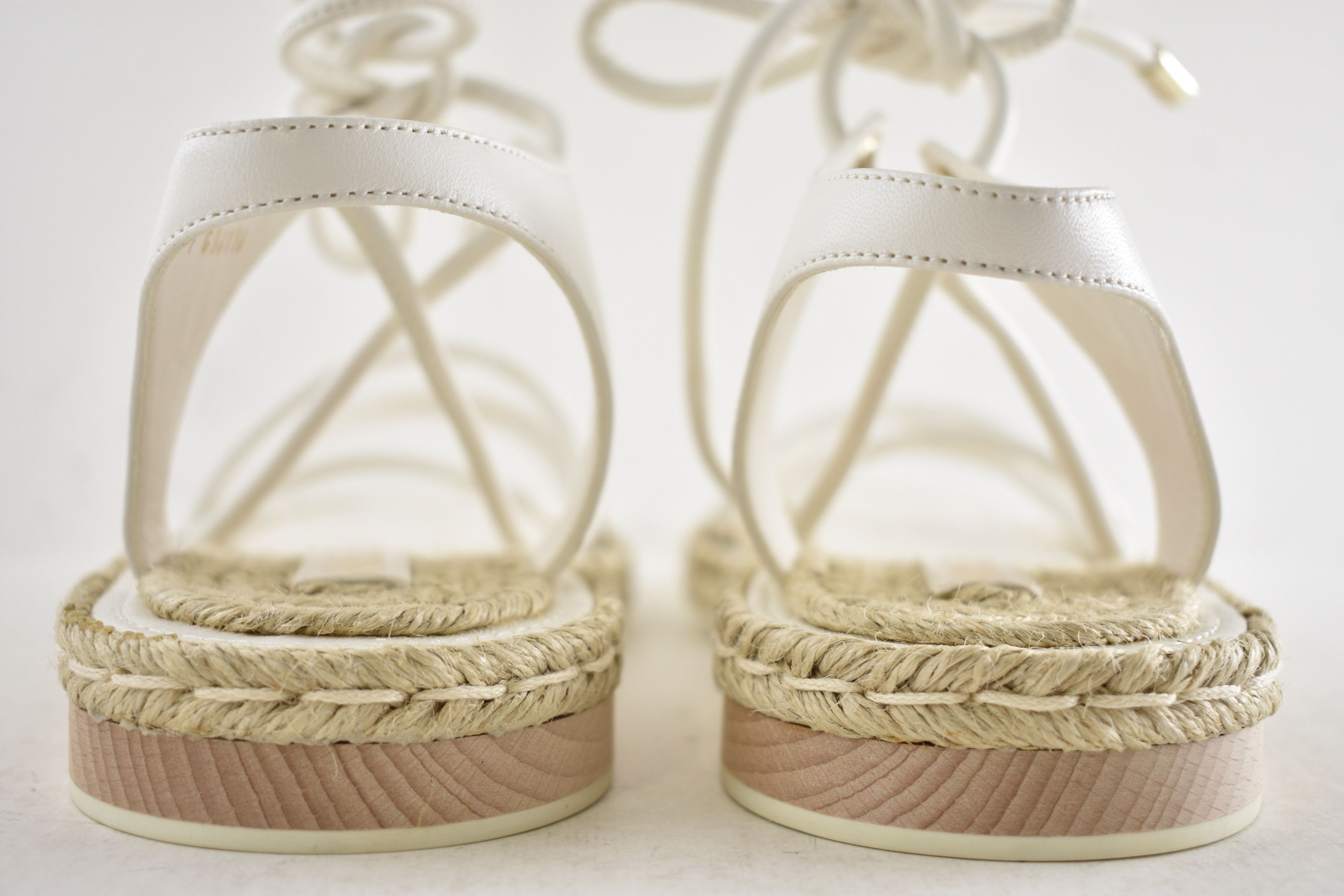 Chanel 20S CC Logo Mules Lace Up Tie Sandal Espadrille Flat 36 Size US 6 / IT 36 - 20 Thumbnail