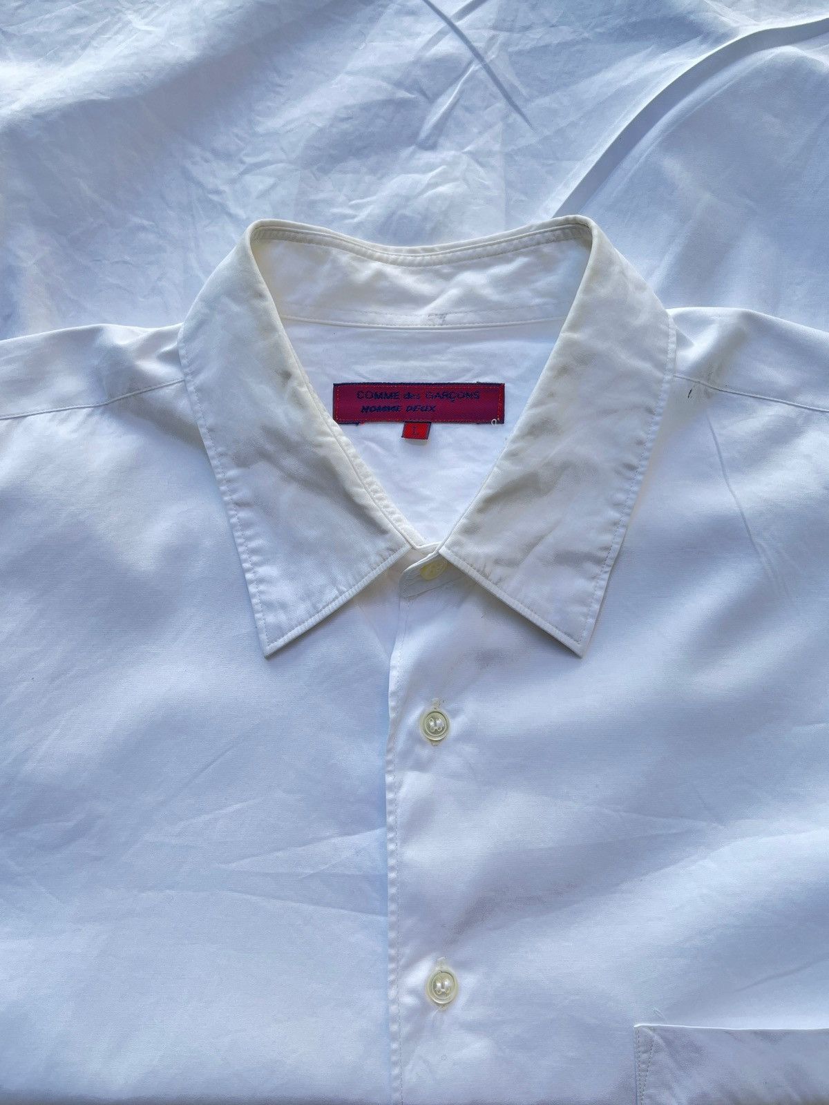 Comme des Garcons Homme Deux 1992 Comme des Garcons Homme Deux Button Up Shirt Size US L / EU 52-54 / 3 - 3 Thumbnail