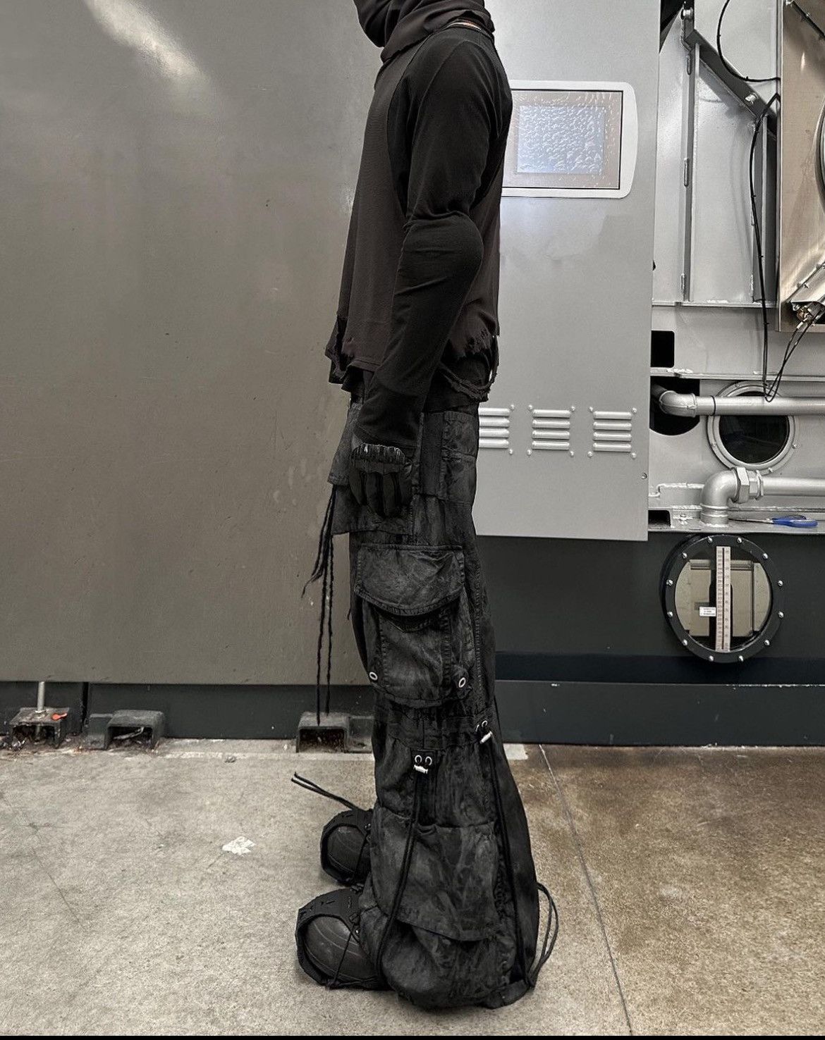 Archival Clothing „NEMETHON“ Layered Jumbo Flared Cargo Pants | Grailed