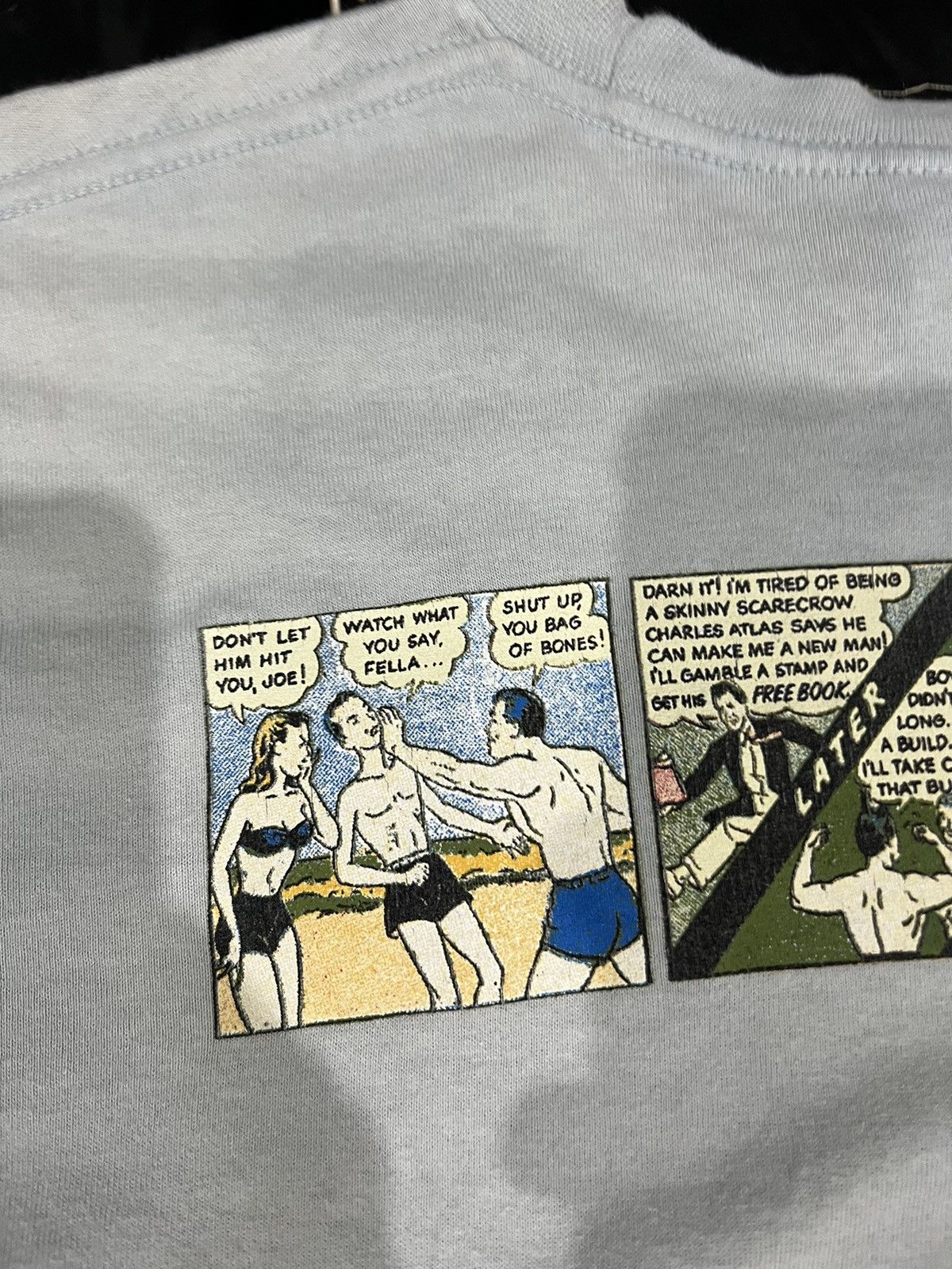 Nike × Vintage 90's NIKE COMICS HEY SKINNY RARE Y2K TEE SWOOSH LOGO RETRO Size US S / EU 44-46 / 1 - 8 Thumbnail