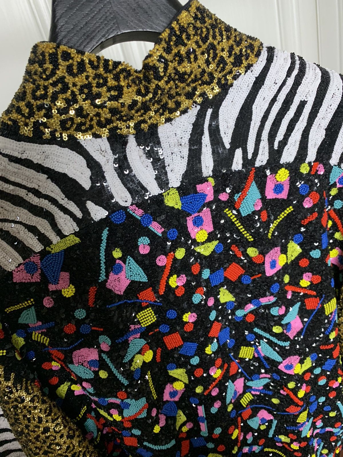 Saint Laurent Paris Saint Laurent 2016SS Palm tree sequins bomber jacket Size US S / EU 44-46 / 1 - 5 Thumbnail