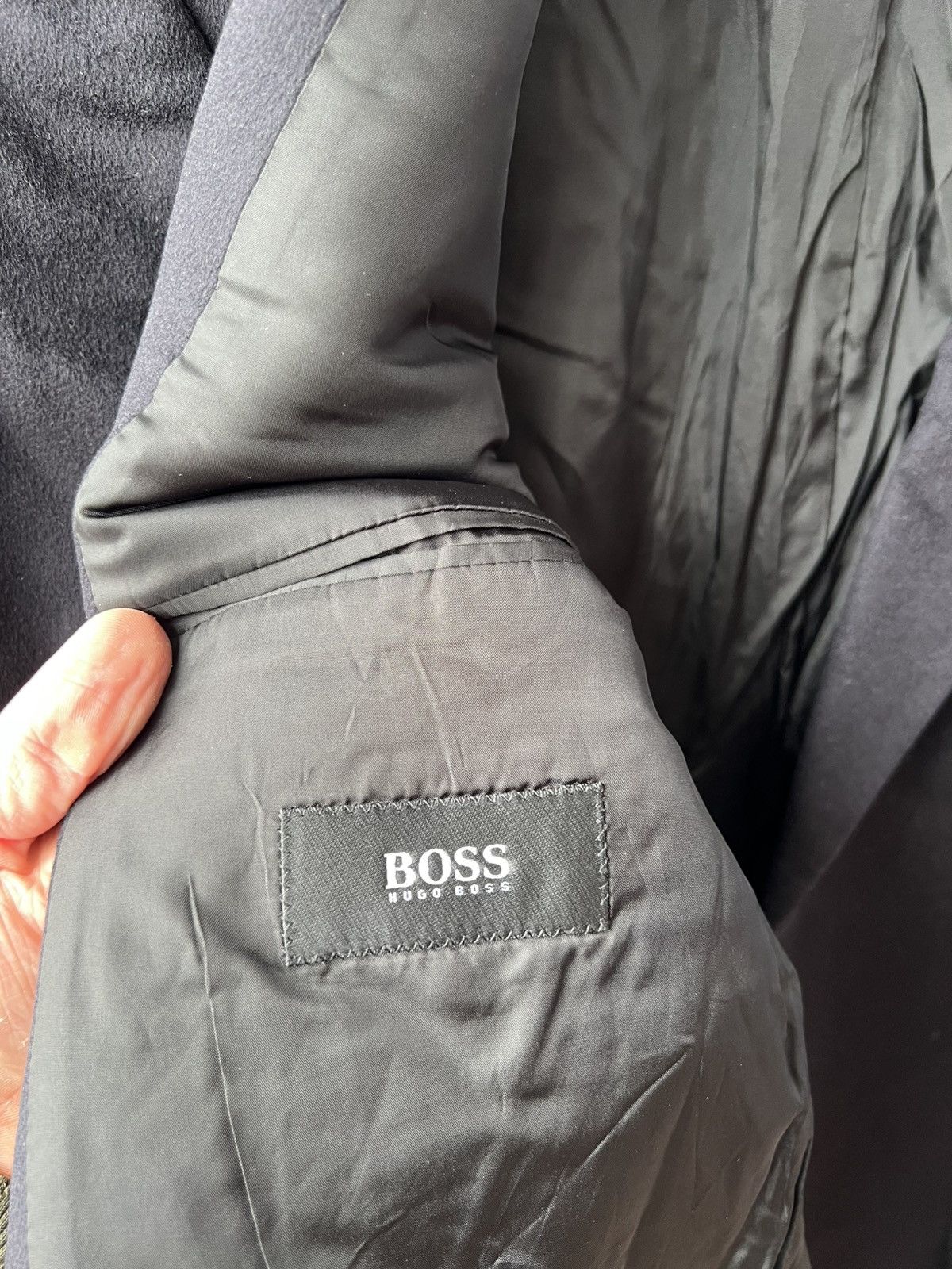 Loro Piana Vintage Hugo Boss by Loro Piana Wool Mens Blazer Jacket 52 Size 52L - 7 Thumbnail