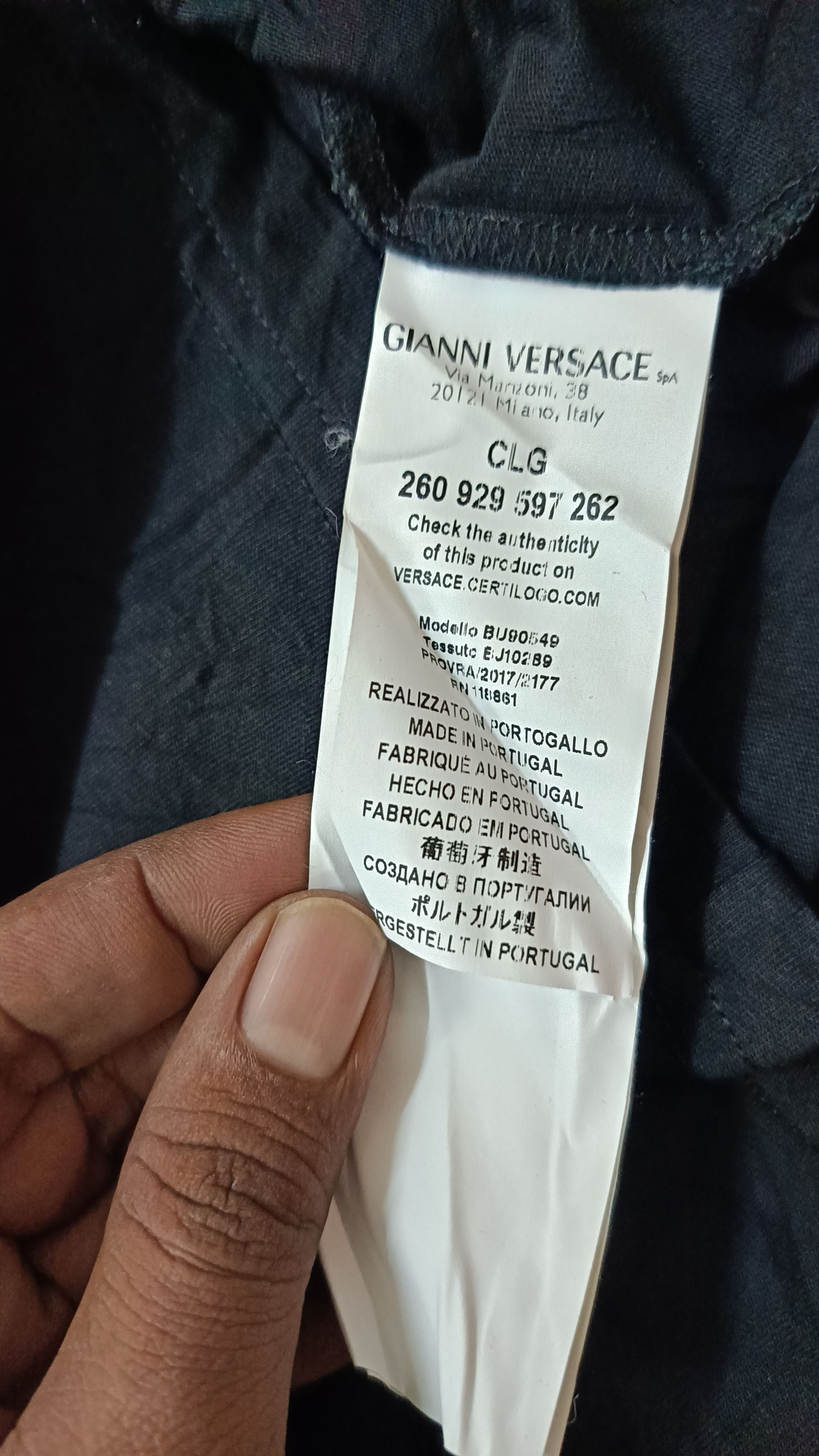 Versace 🔥🔥 Versus Versace Black Tee Size US L / EU 52-54 / 3 - 5 Thumbnail