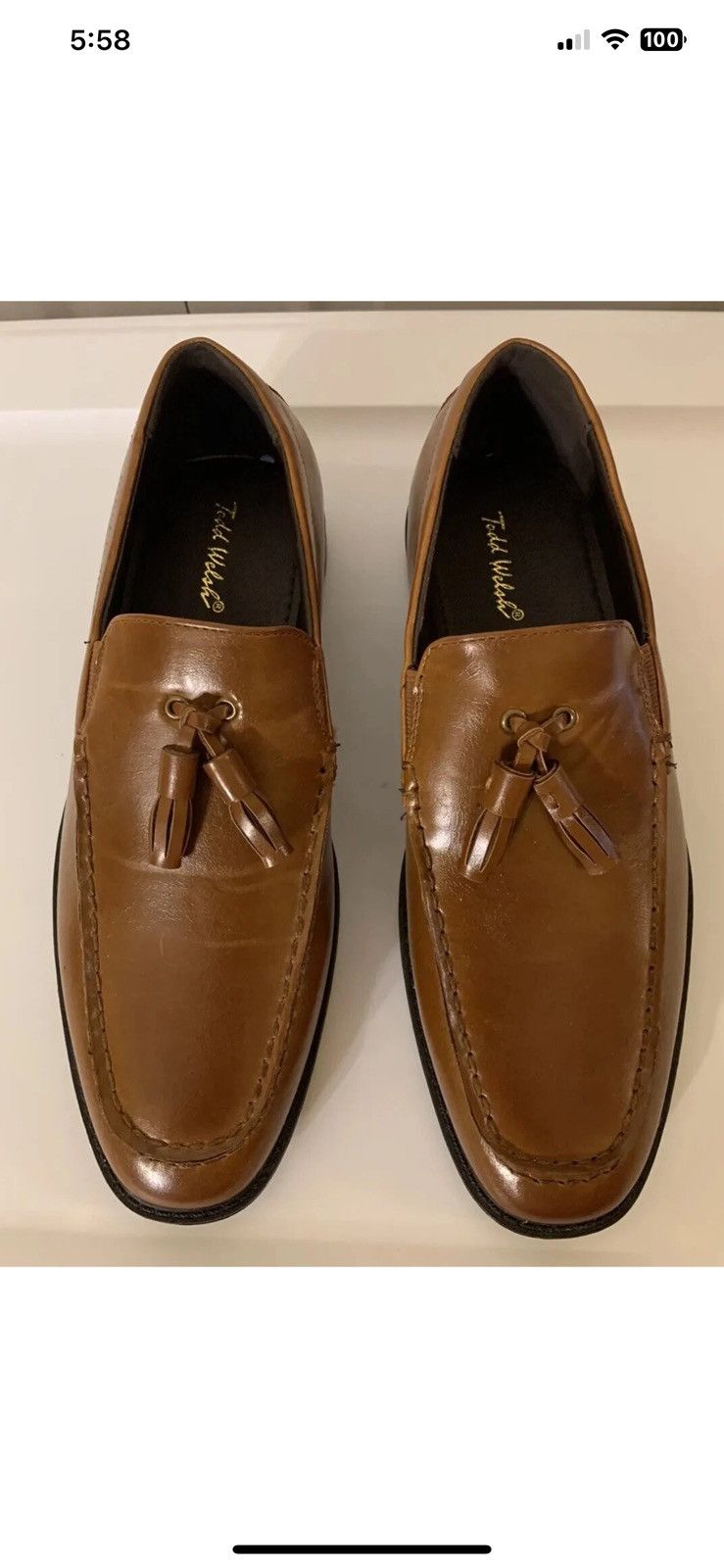 Other Todd Welsh mens sz 5 brown loafer shoes Size US 5 / EU 37 - 1 Thumbnail