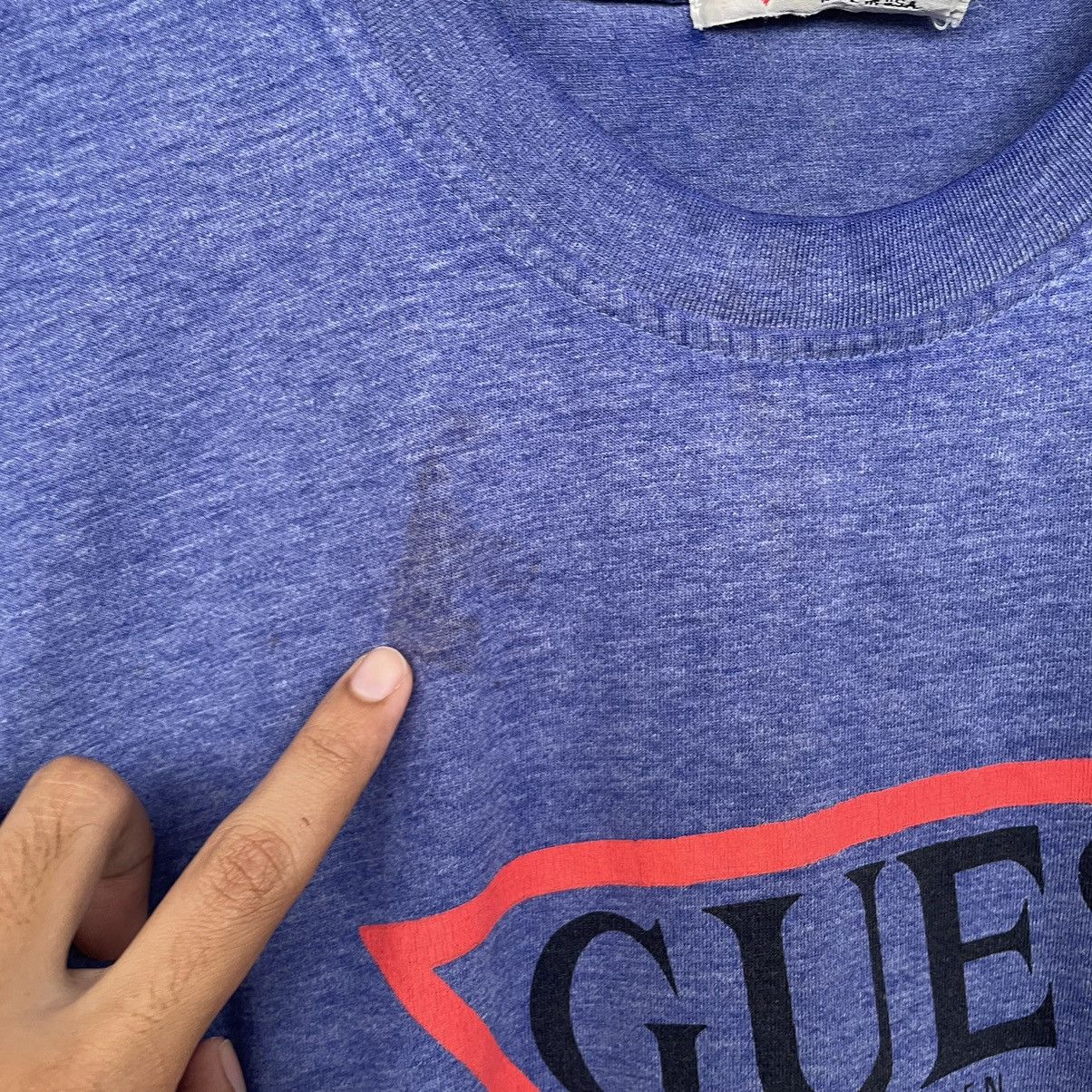 Guess × Vintage Vintage 1990s Guess OG Logo T Shirt Size US L / EU 52-54 / 3 - 3 Thumbnail