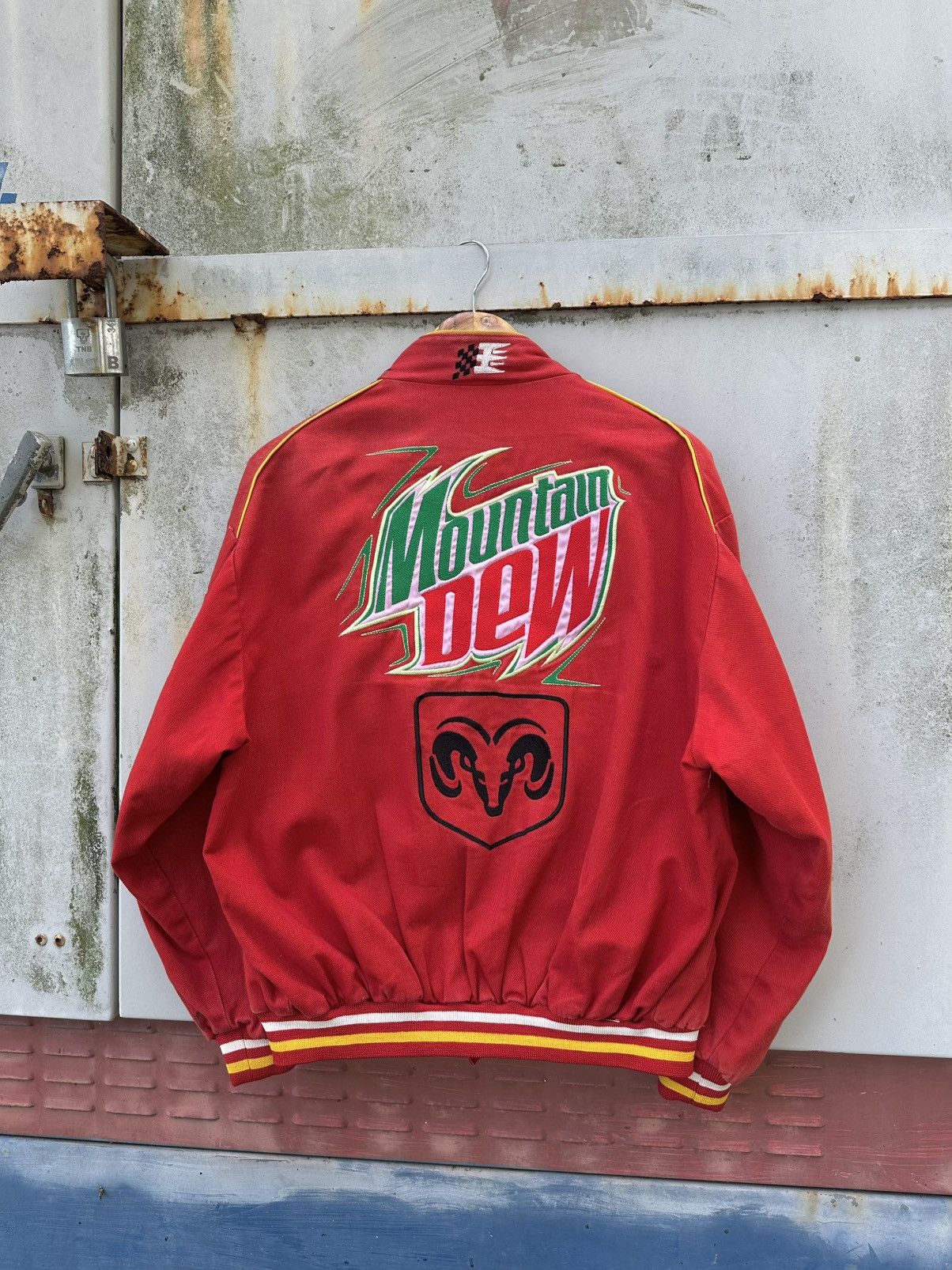NASCAR 👹Vintage Faded NASCAR Mountain Dew Racing Bomber Jacket Size US L / EU 52-54 / 3 - 7 Thumbnail