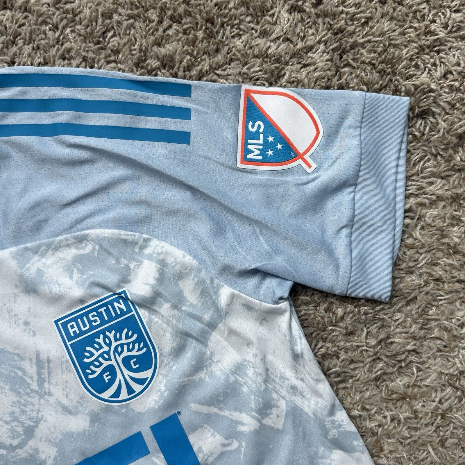 Adidas Adidas Austin FC PRIMEBLUE YETI Soccer Jersey Size S Blue Size US S / EU 44-46 / 1 - 5 Thumbnail