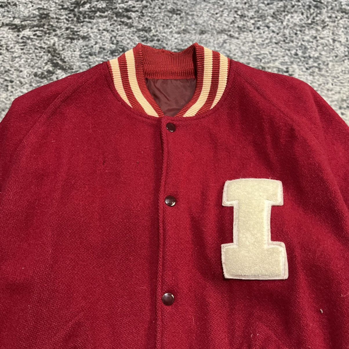 Vintage VINTAGE 1950s/1960s Wool Letterman Varsity Jacket Large Size US M / EU 48-50 / 2 - 4 Thumbnail