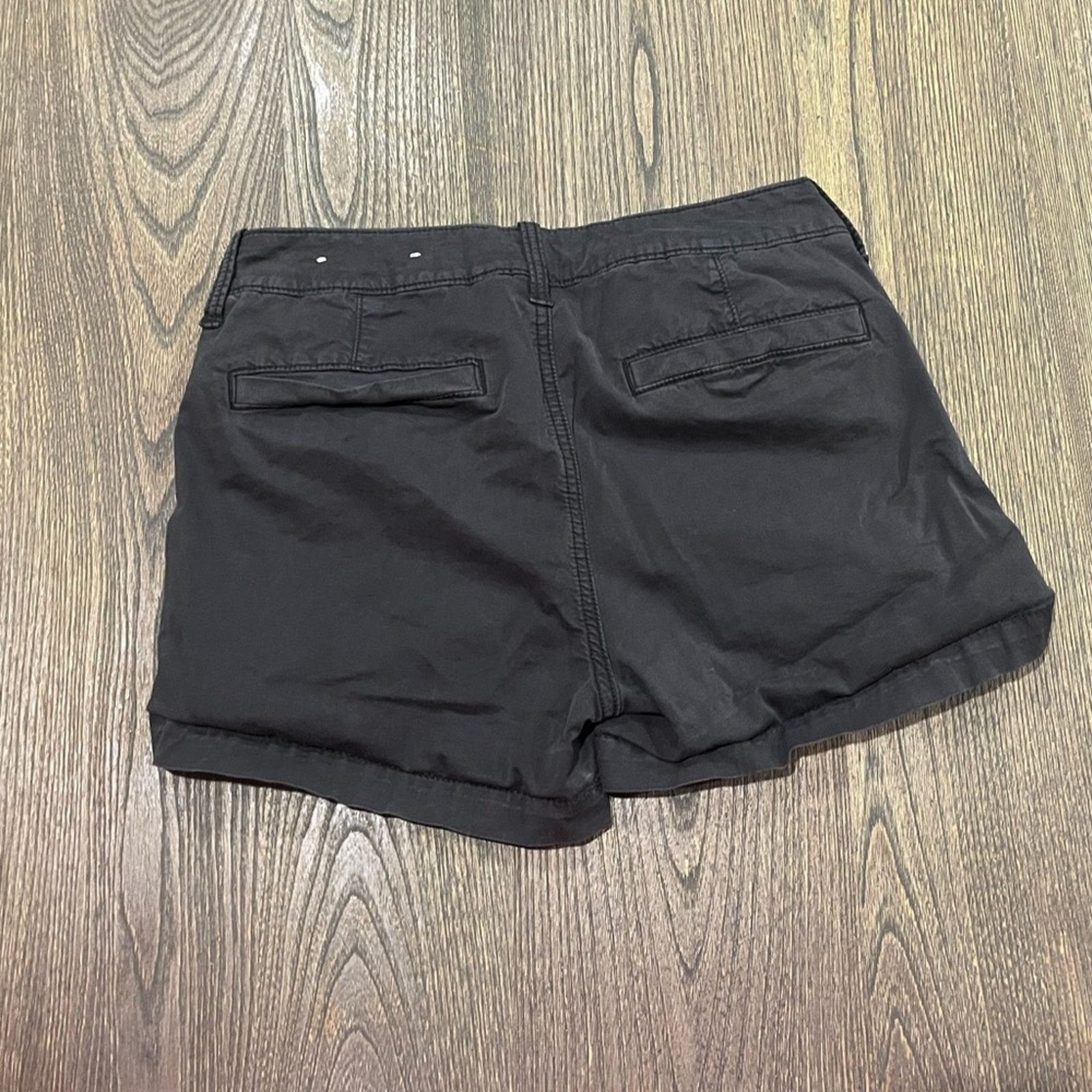 American Eagle Outfitters American Eagle Womens Chino Shorts Cotton Blend Black Size 4 Size 27" / US 4 / IT 40 - 5 Thumbnail